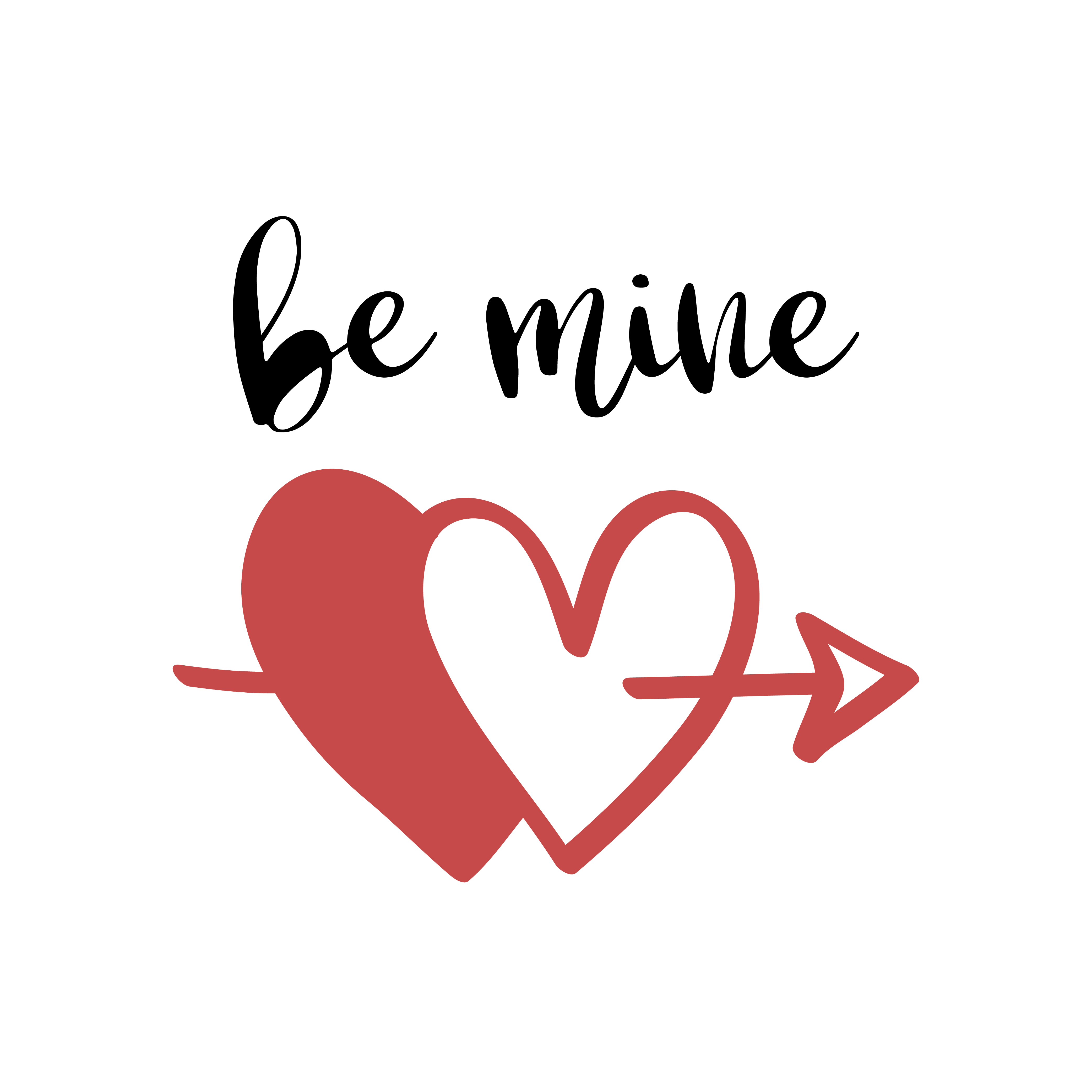 Be Mine free SVG cut file