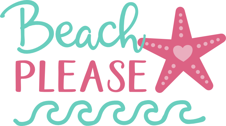 Beach Please free SVG cut file