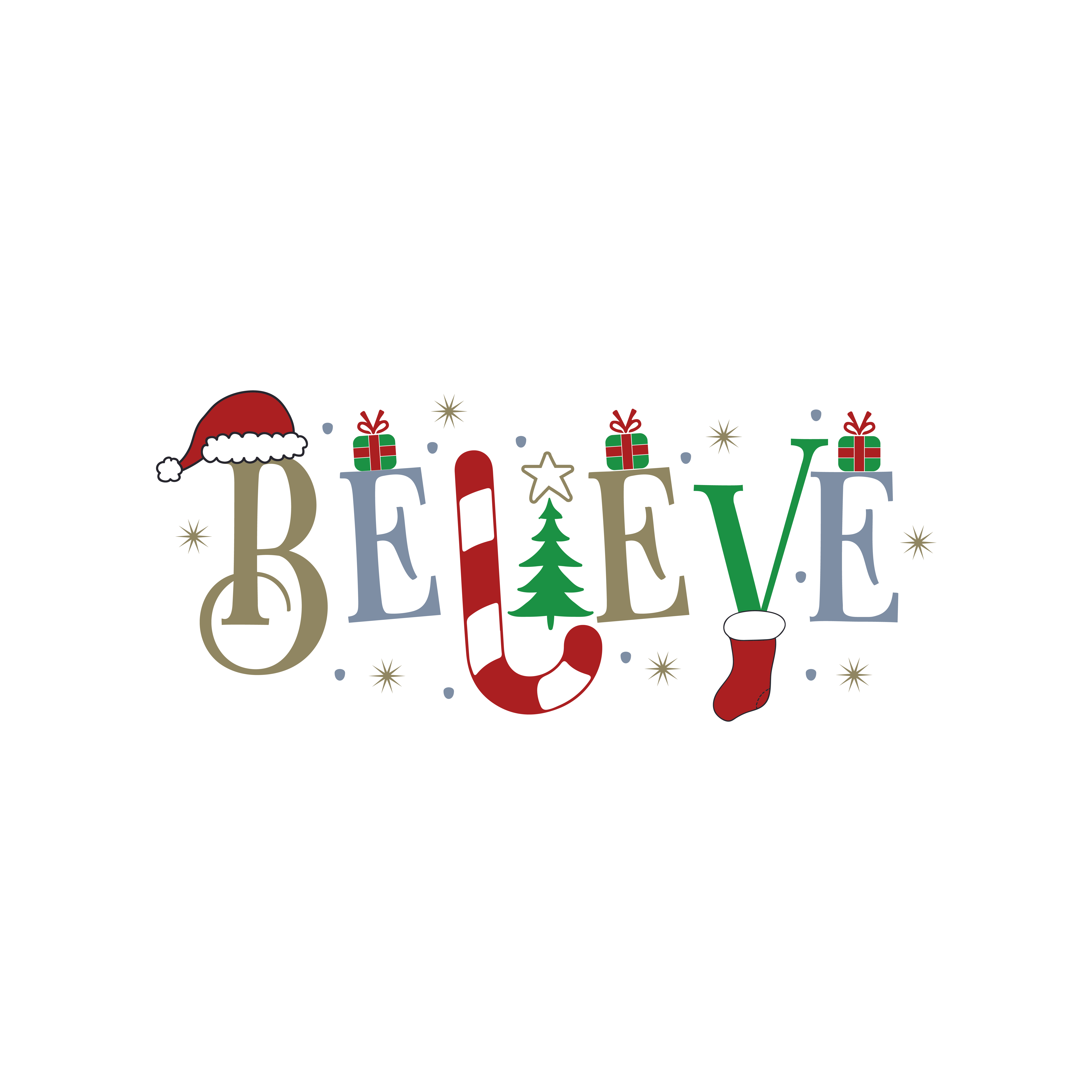 Believe free SVG cut file