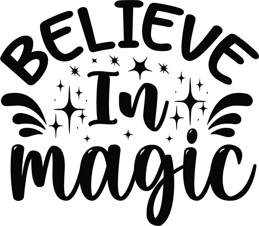 Believe In Magic free SVG cut file preview