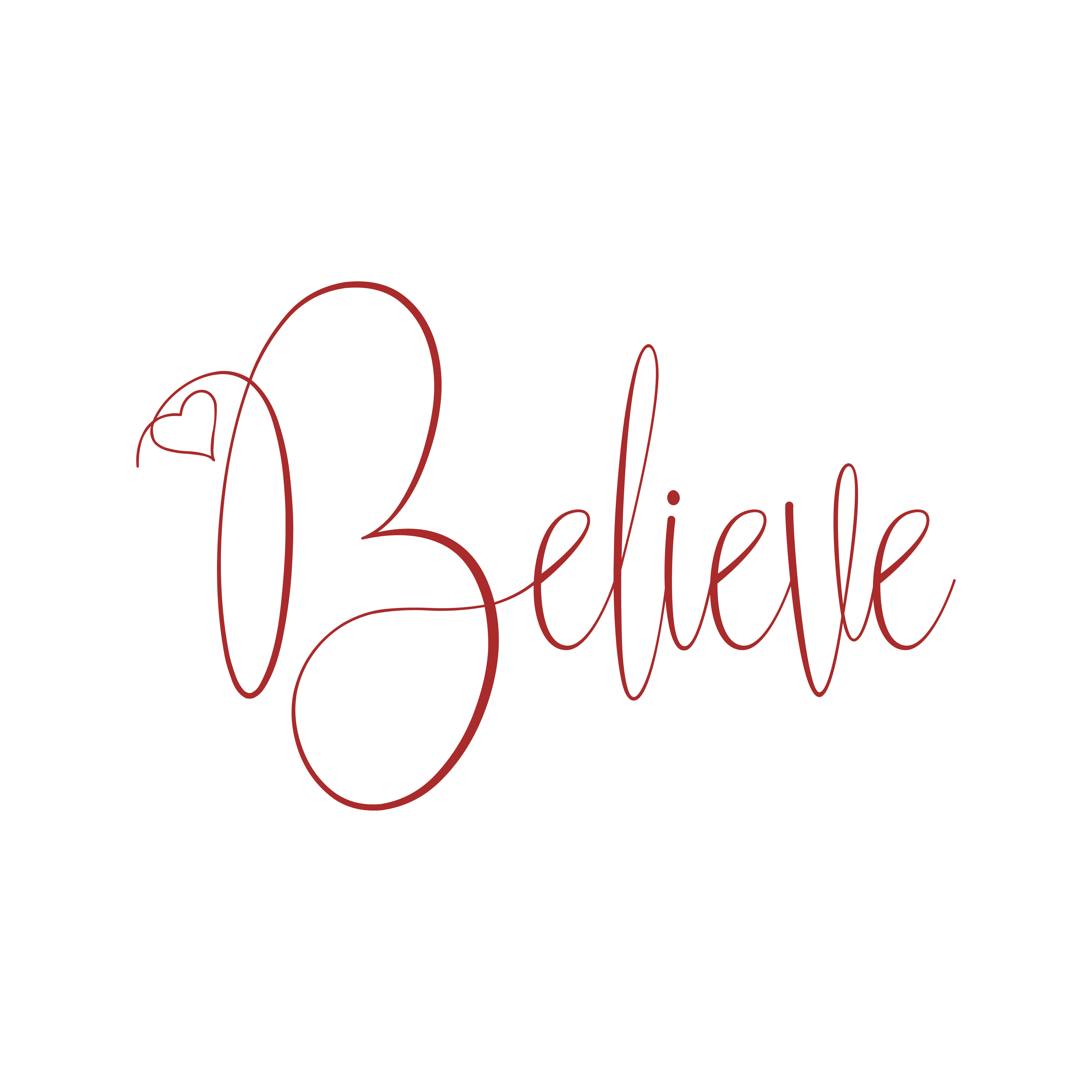 Believe free SVG cut file