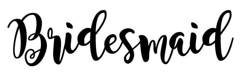 Bridesmaid free SVG cut file