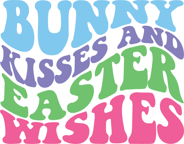 Bunny Kisses And Easter Wishes free SVG cut file