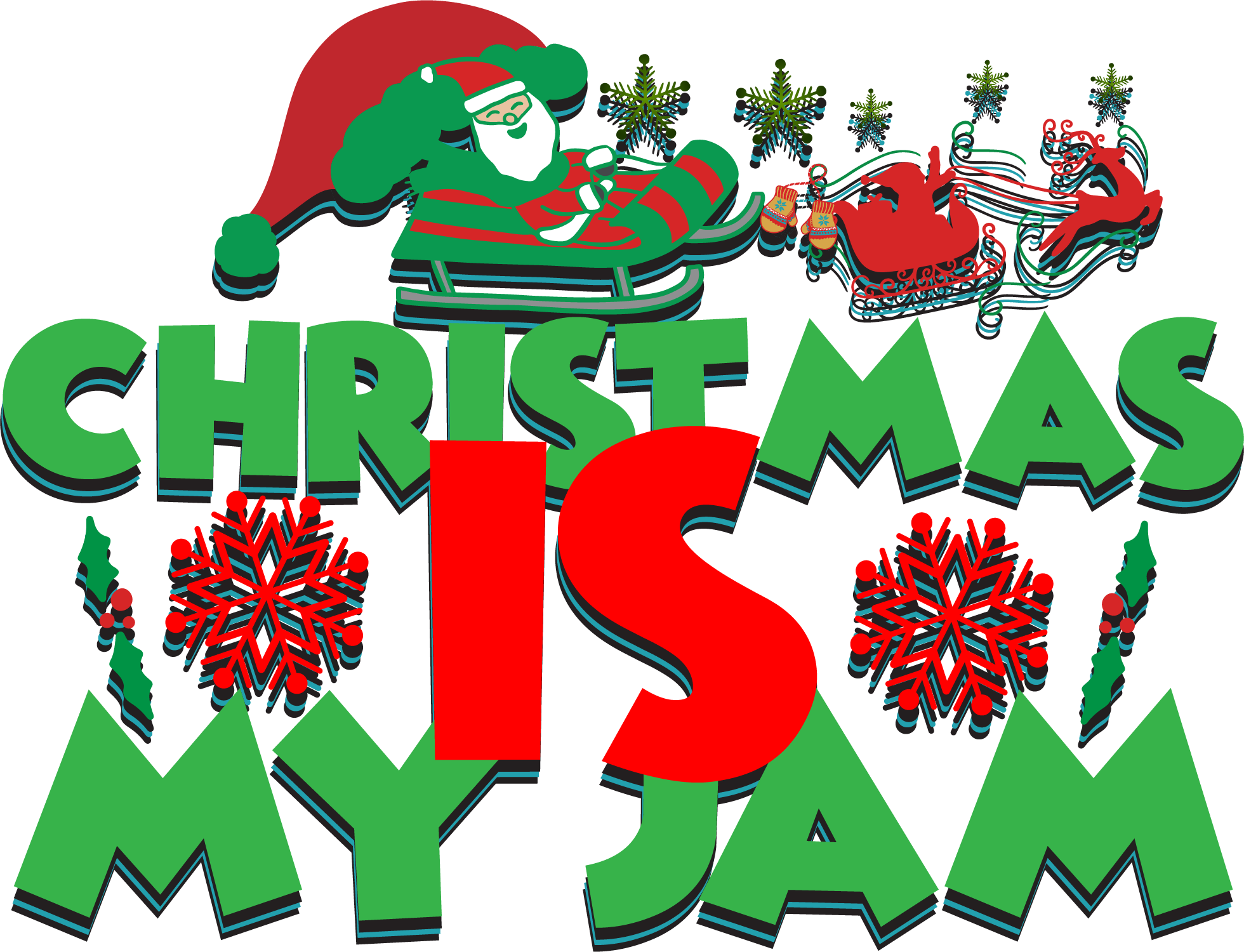 Christmas is my Jam free SVG cut file preview