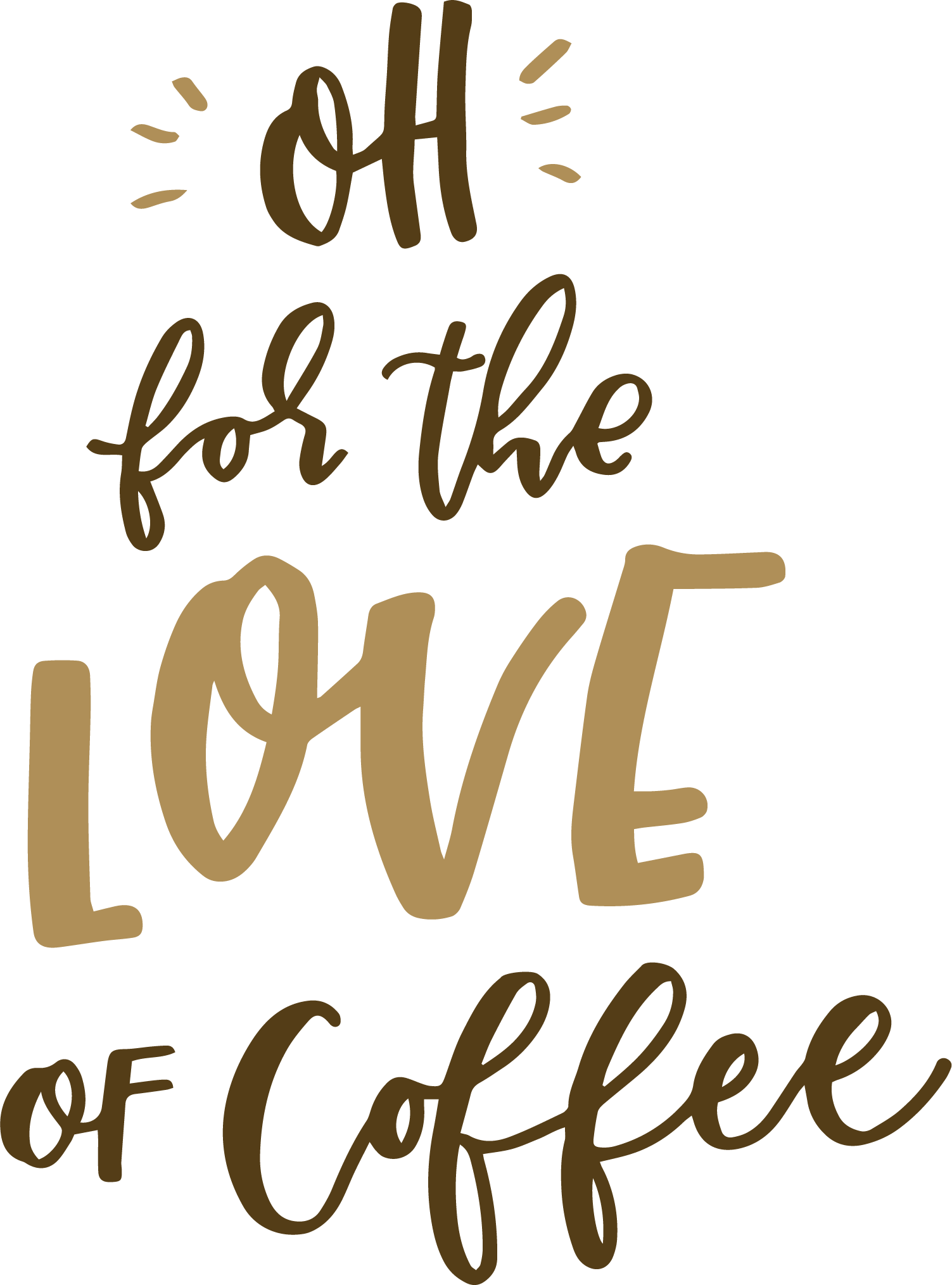 Coffee Quote free SVG cut file