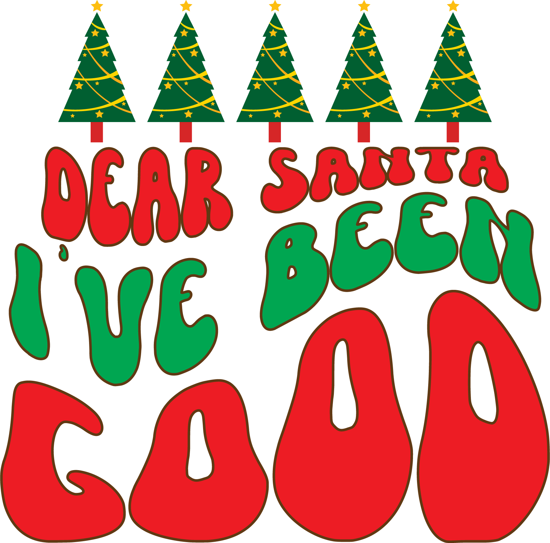 Dear Santa I’ve Been Good free SVG cut file
