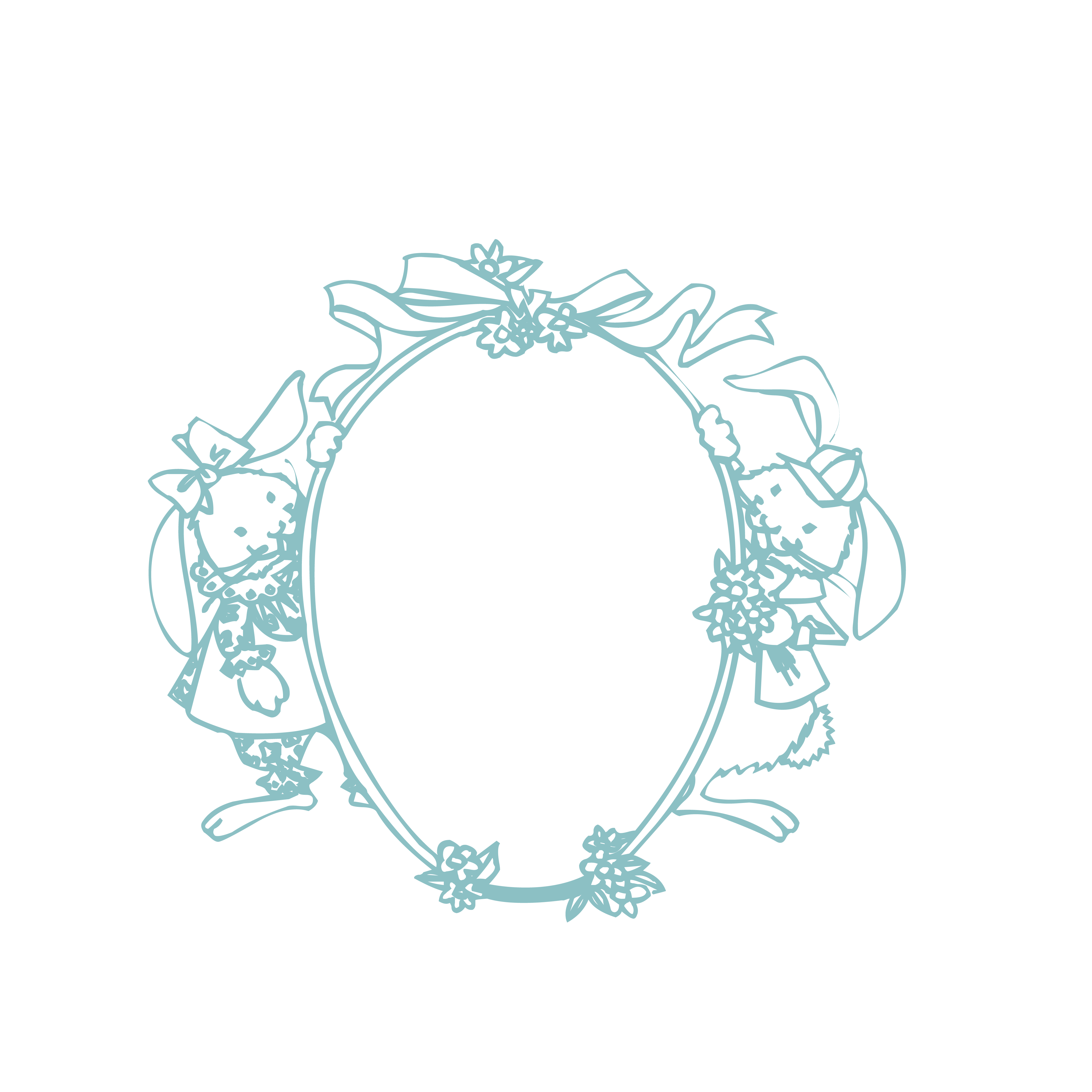 Easter Egg Frame free SVG cut file