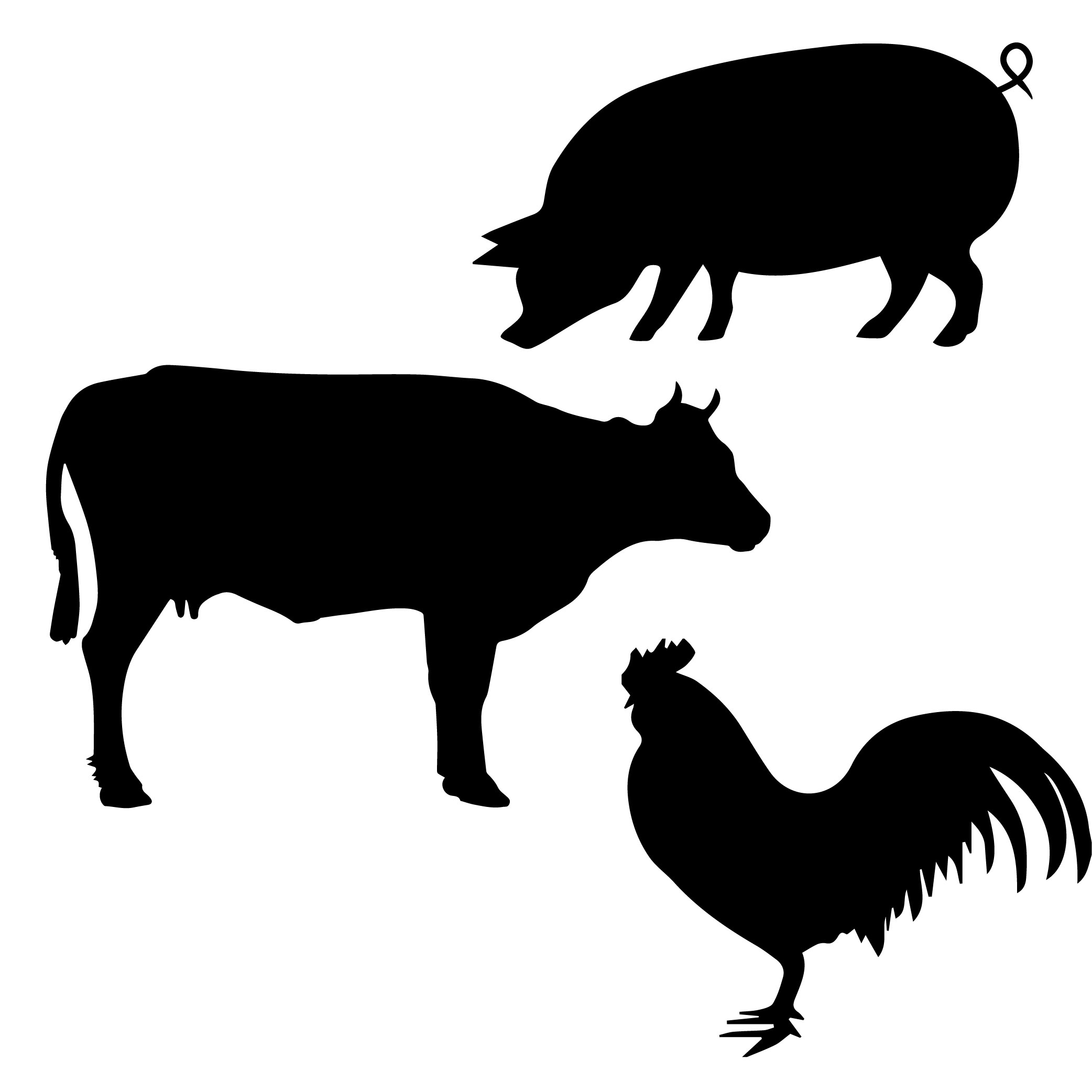Farm Animals free SVG cut file