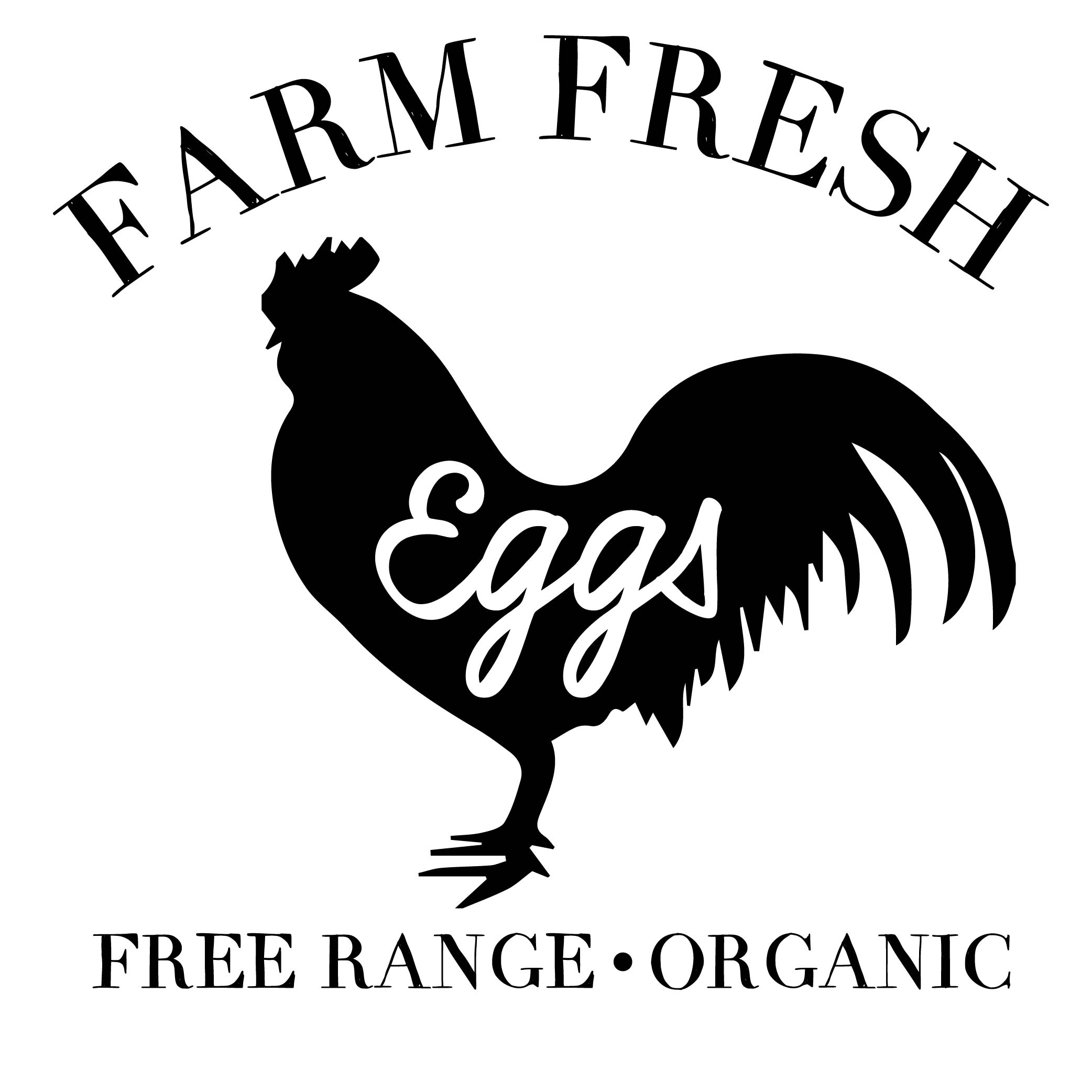 Farm Fresh Eggs free SVG cut file