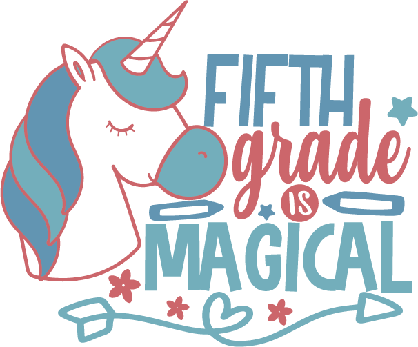 Fifth Grade Is Magical free SVG cut file preview