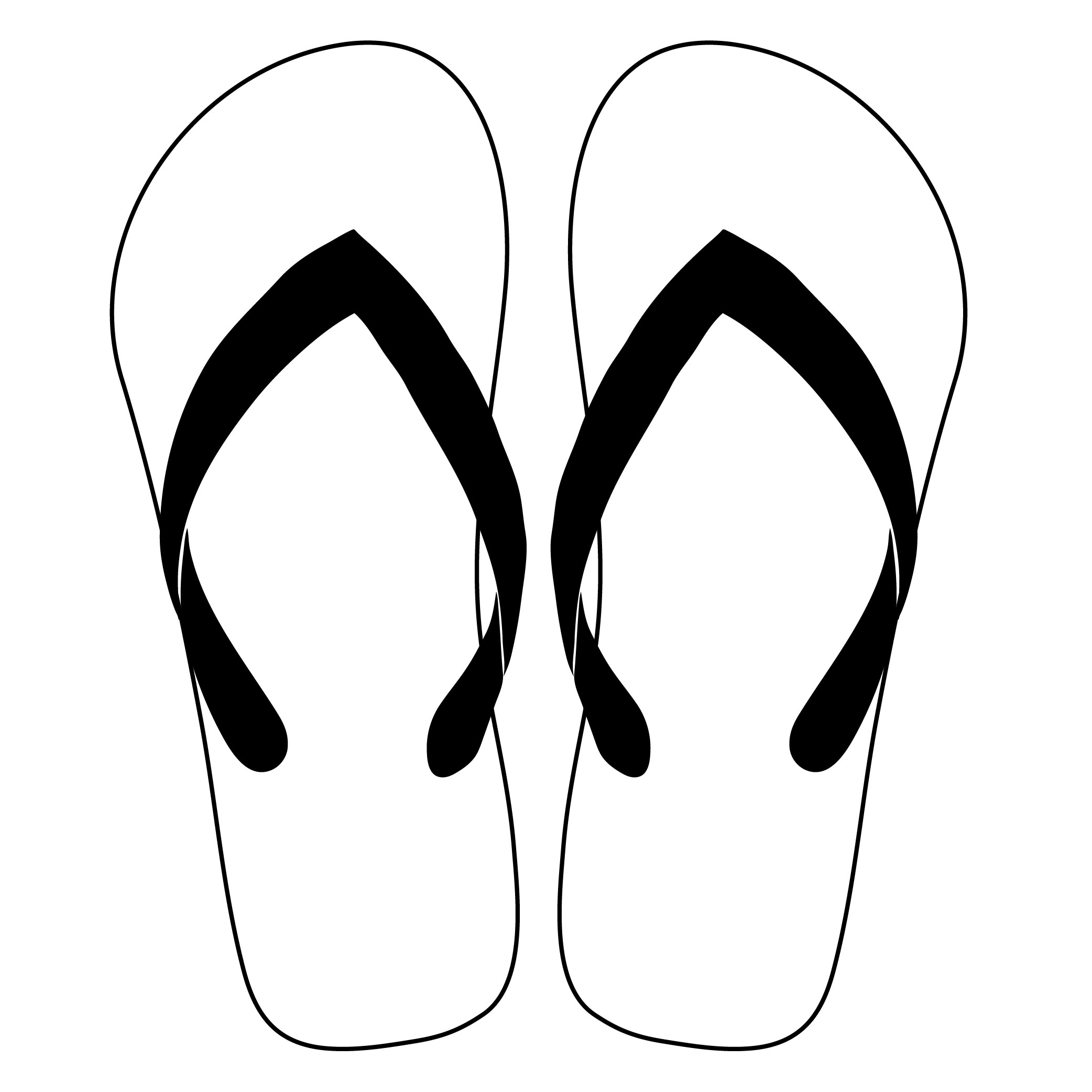 Flip Flops free SVG cut file