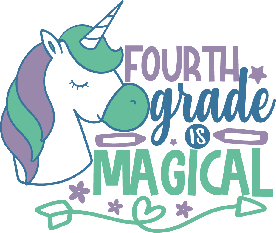 Fourth Grade Is Magical free SVG cut file preview
