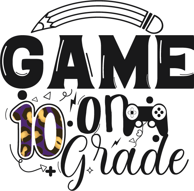 Game On Grade 10 free SVG cut file