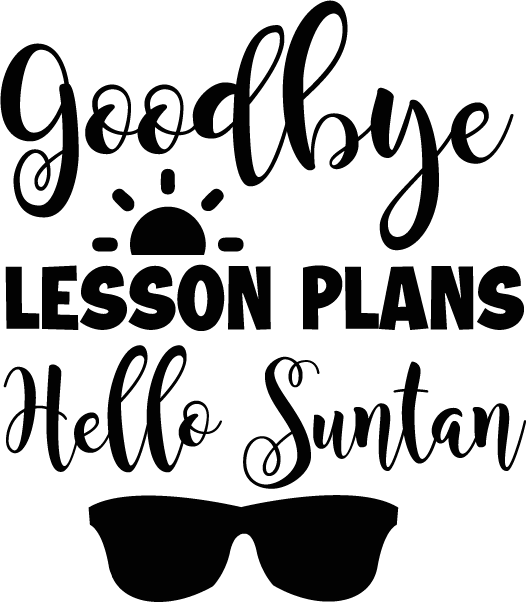Good Bye Lesson Plans Hello Summer free SVG cut file