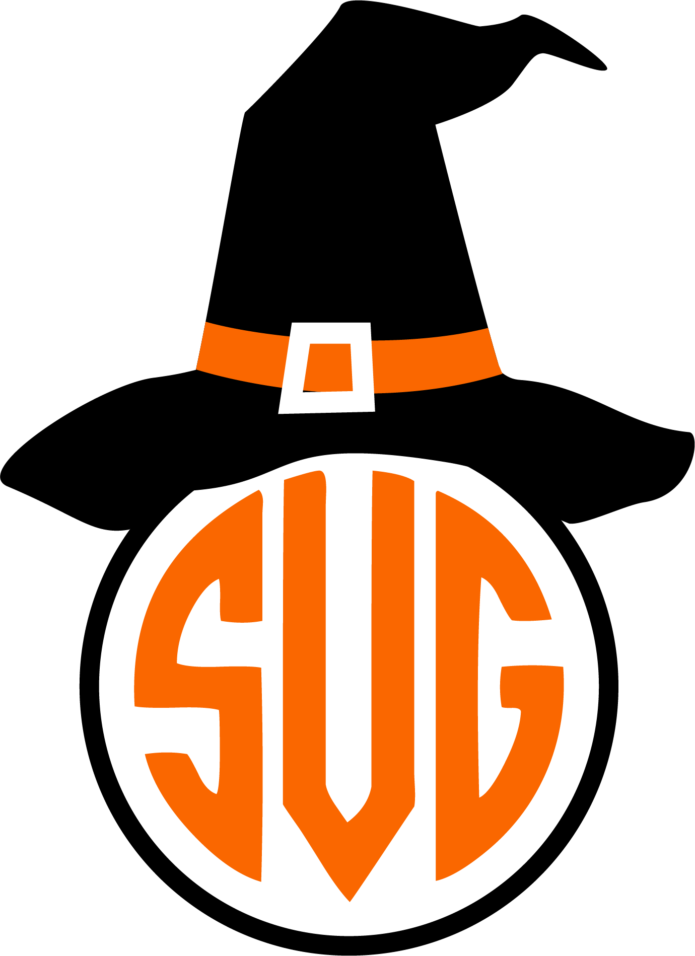 Halloween Monogram free SVG cut file