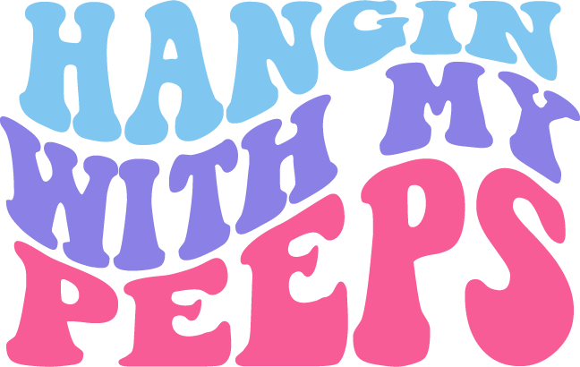 Hanngin With Peeps free SVG cut file