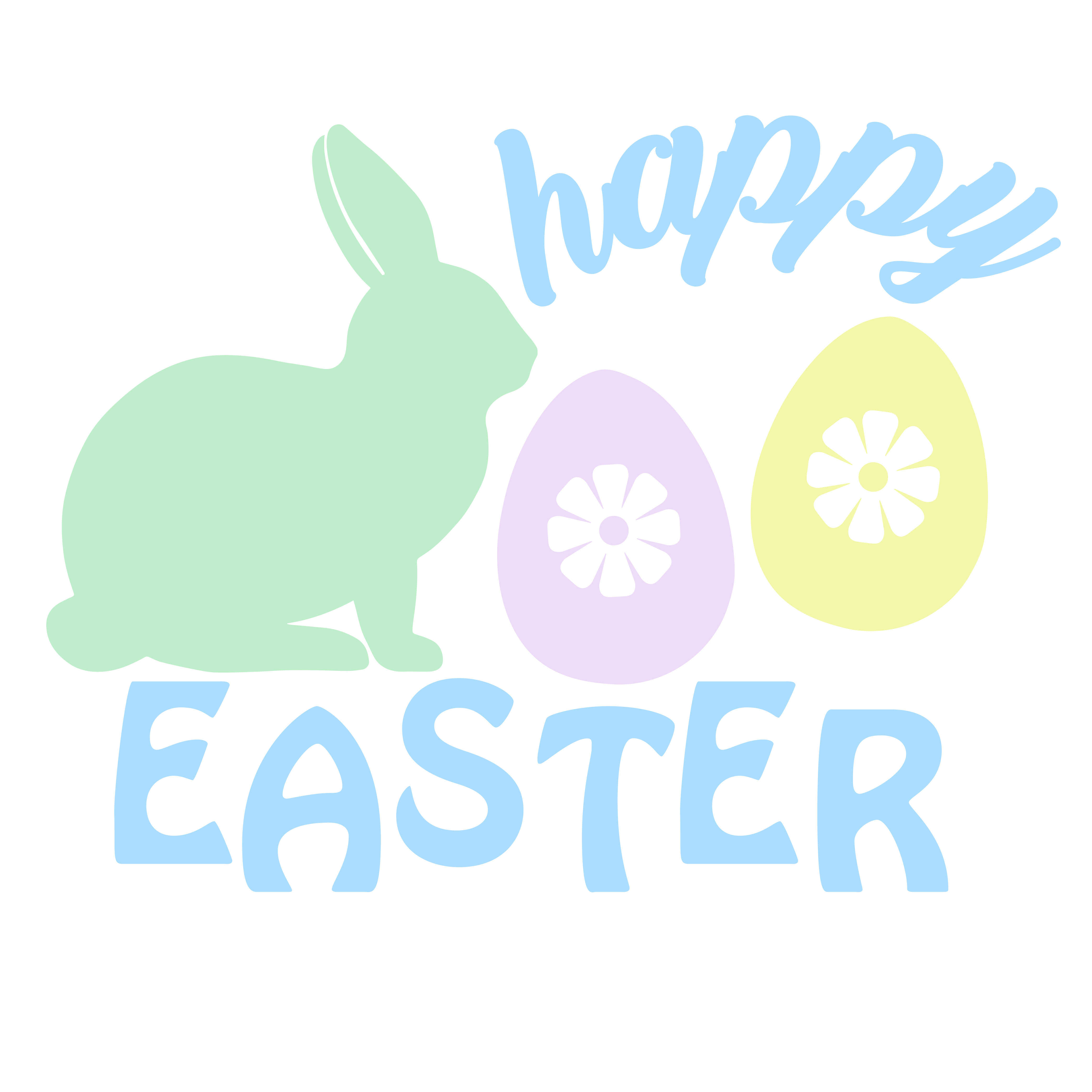 Happy Easter free SVG cut file