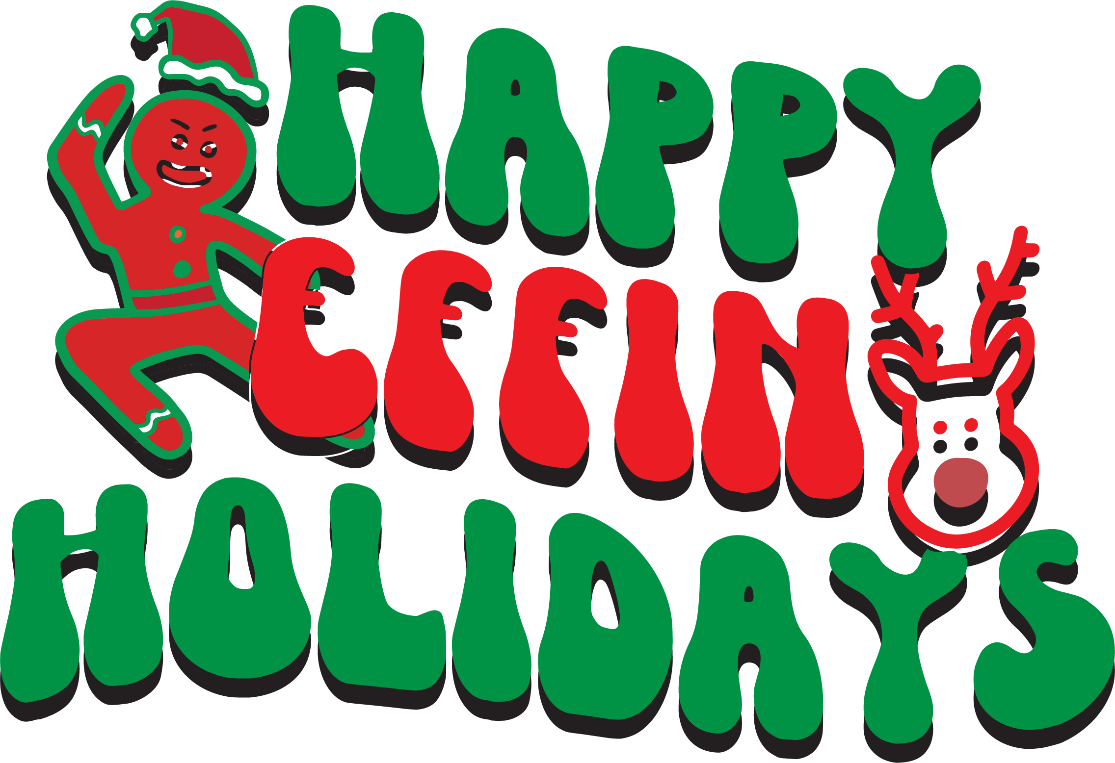 Happy Effin Holidays free SVG cut file