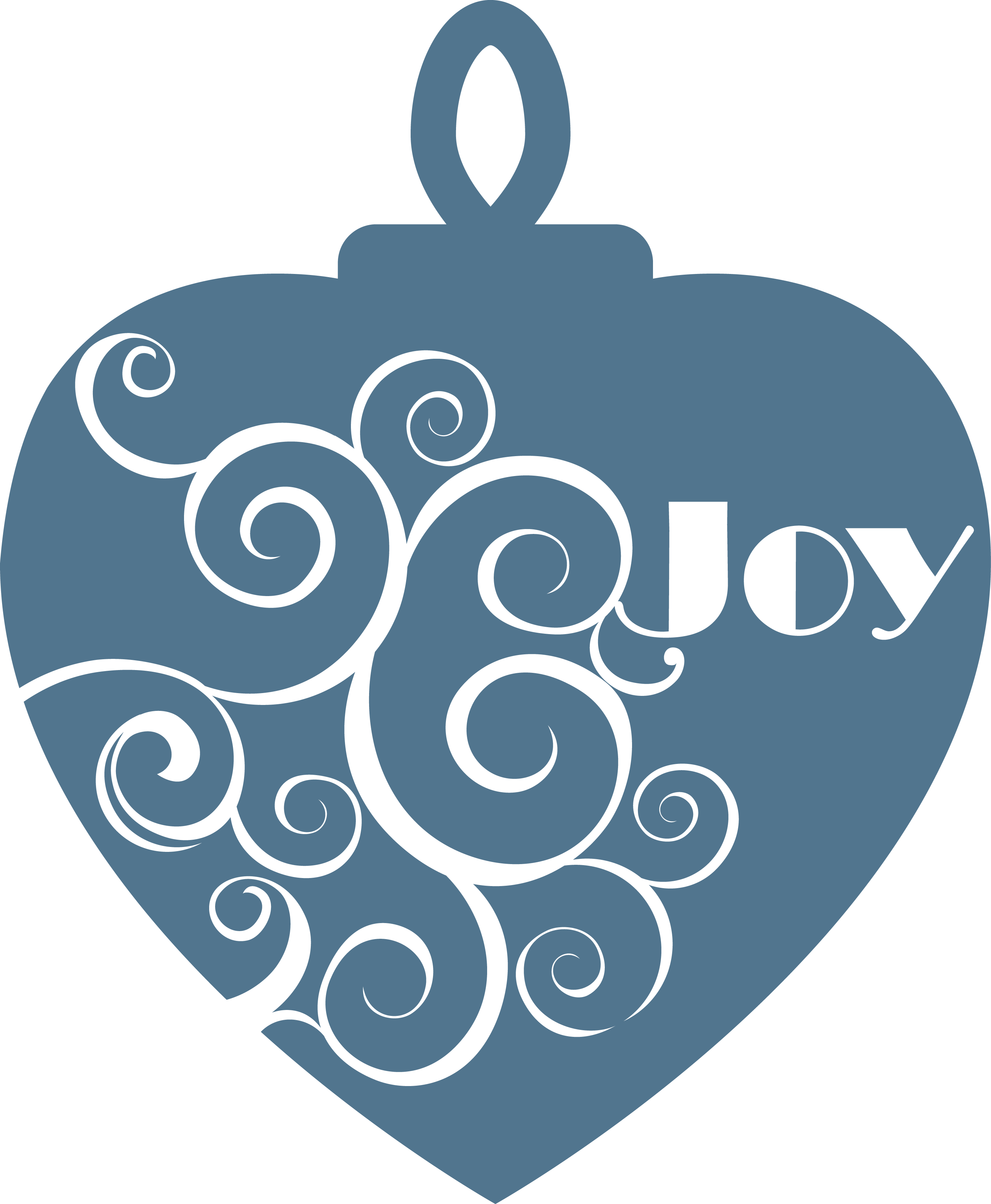 Heart Joy Bauble free SVG cut file