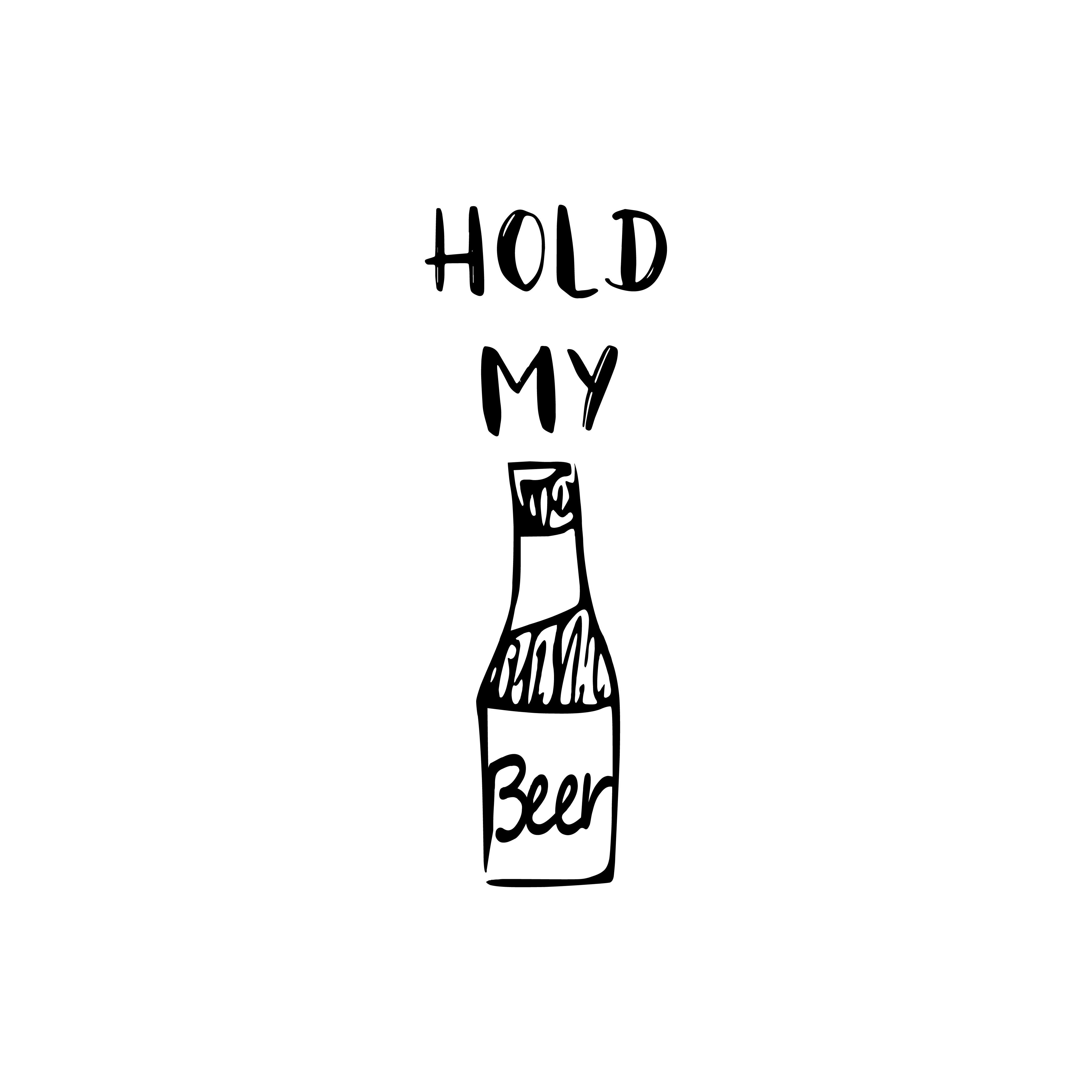 Hold My Beer free SVG cut file