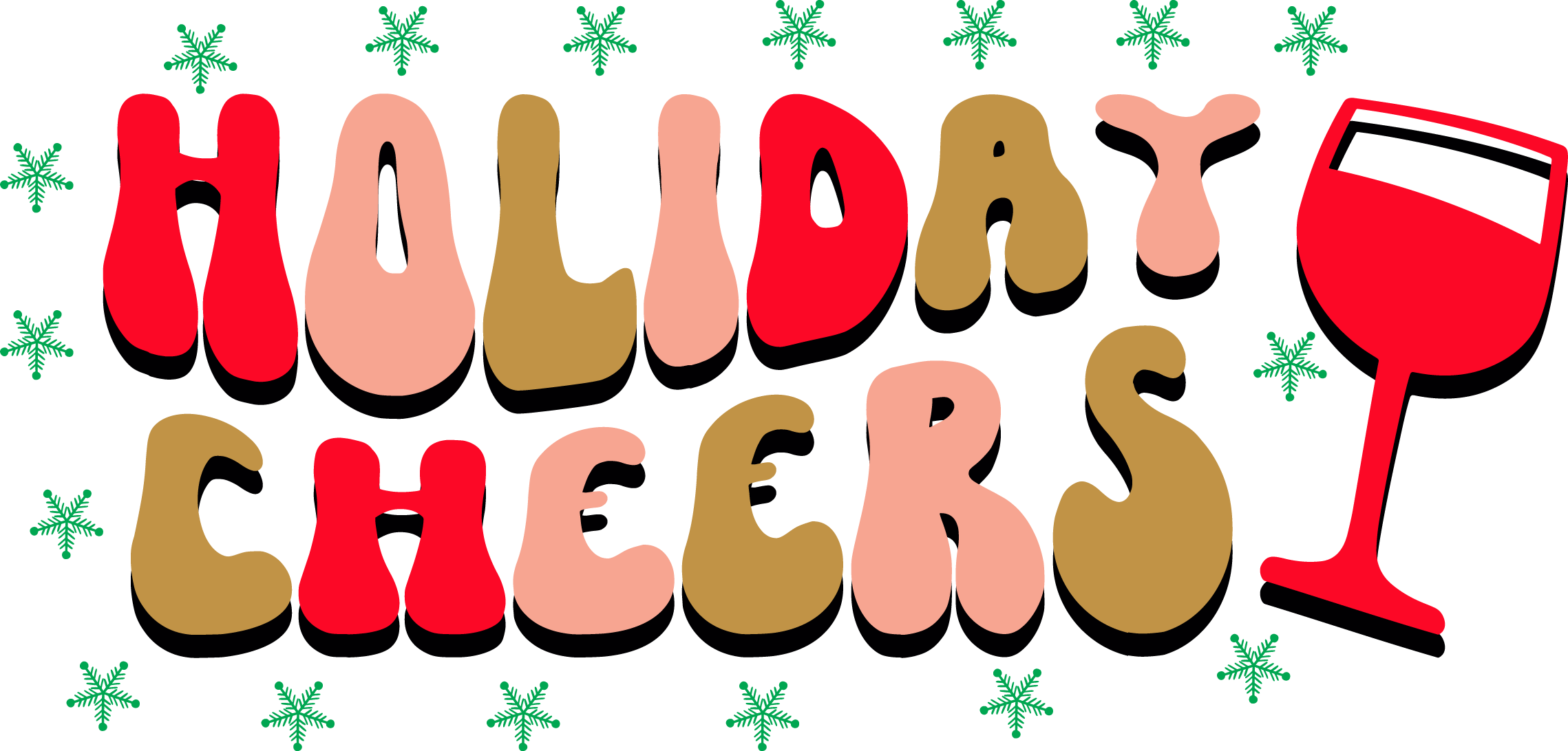 Holiday Cheers free SVG cut file