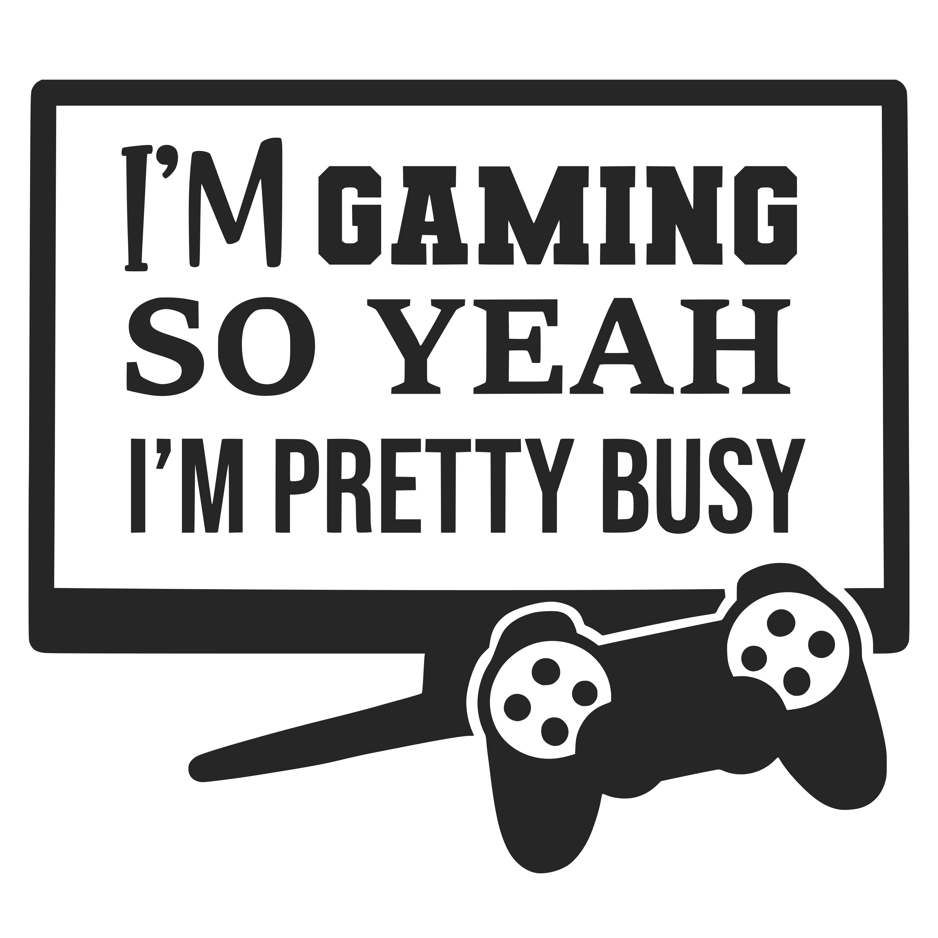Im Gaming So Yeah Im Pretty Busy free SVG cut file