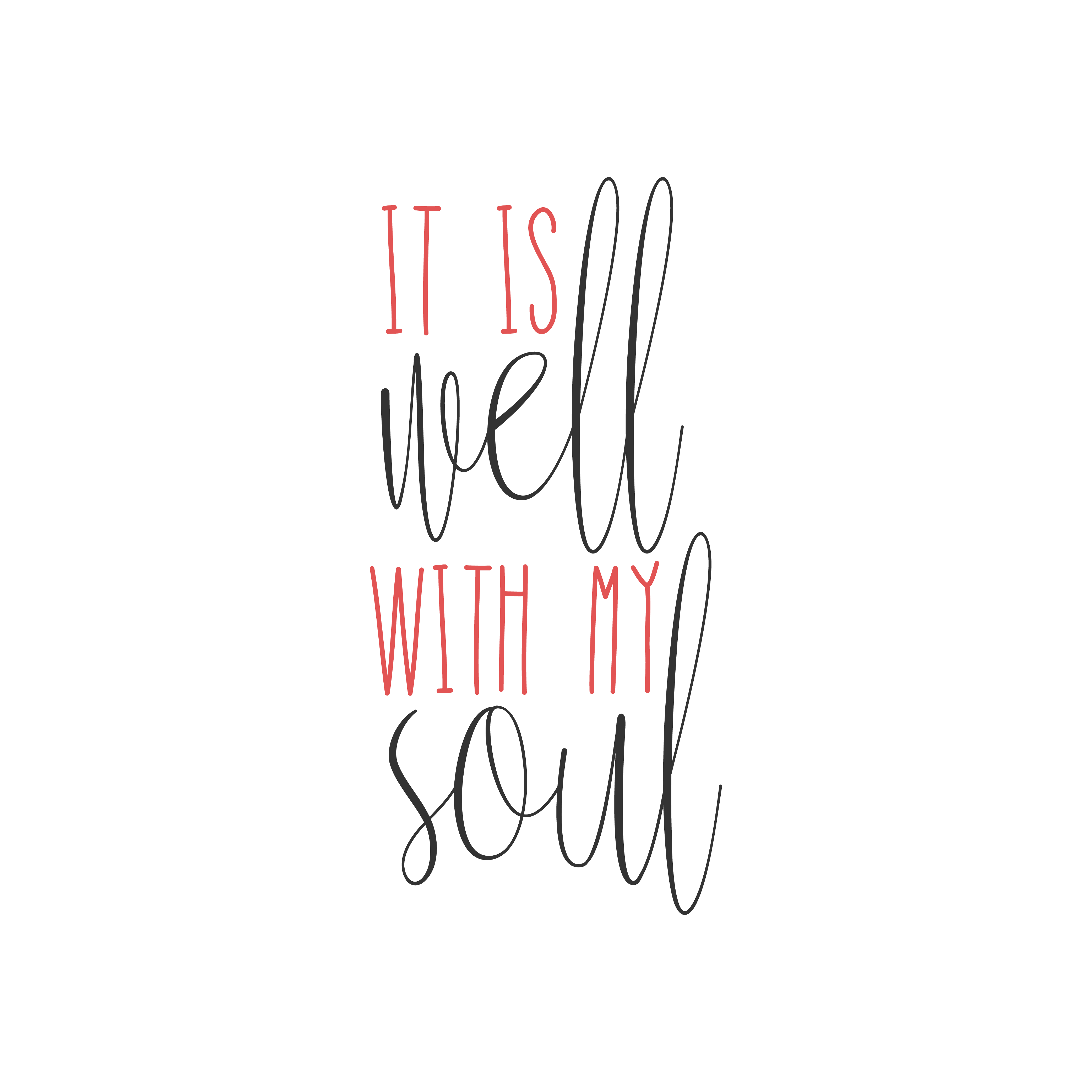 It Is Well With My Soul free SVG cut file