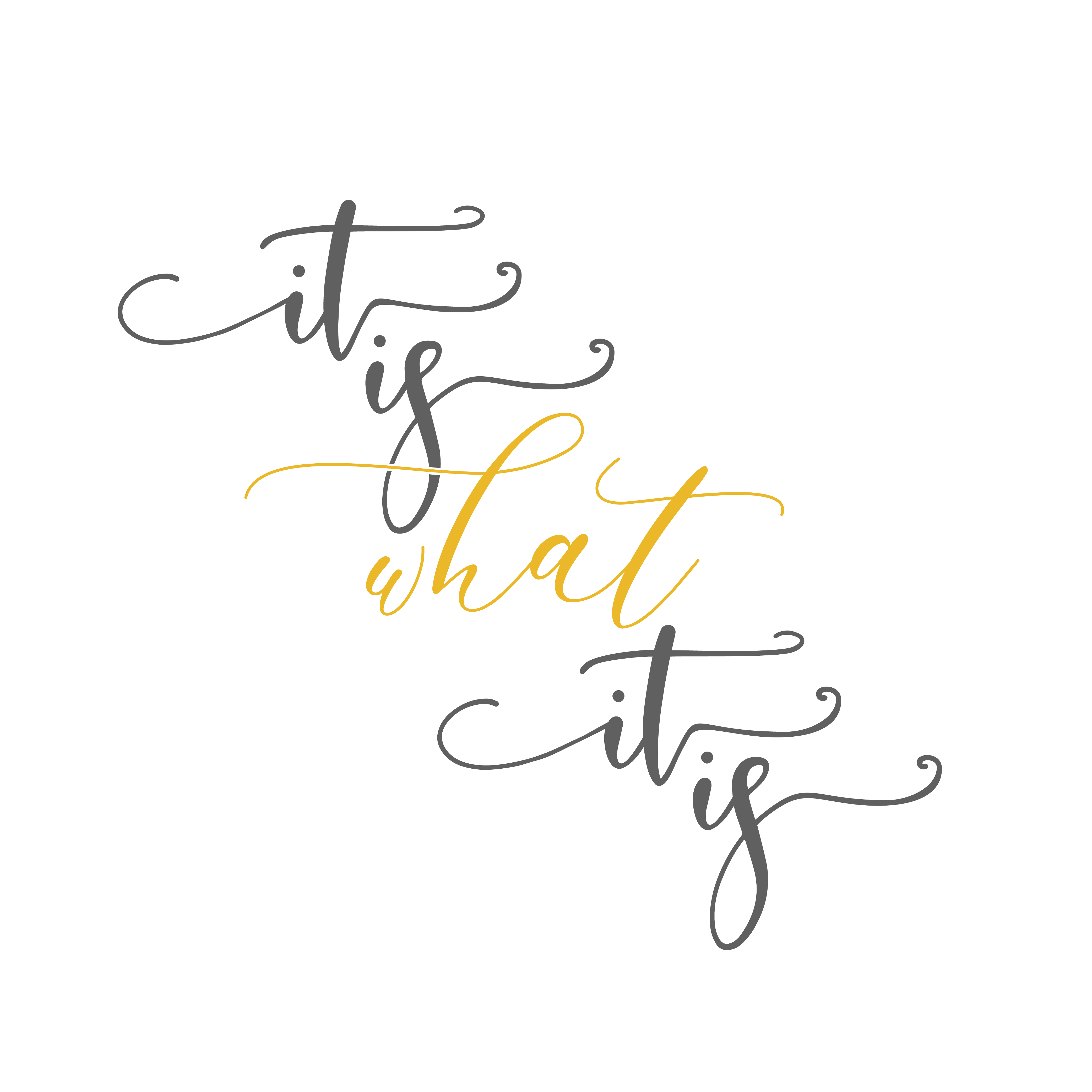 It Is What It Is free SVG cut file