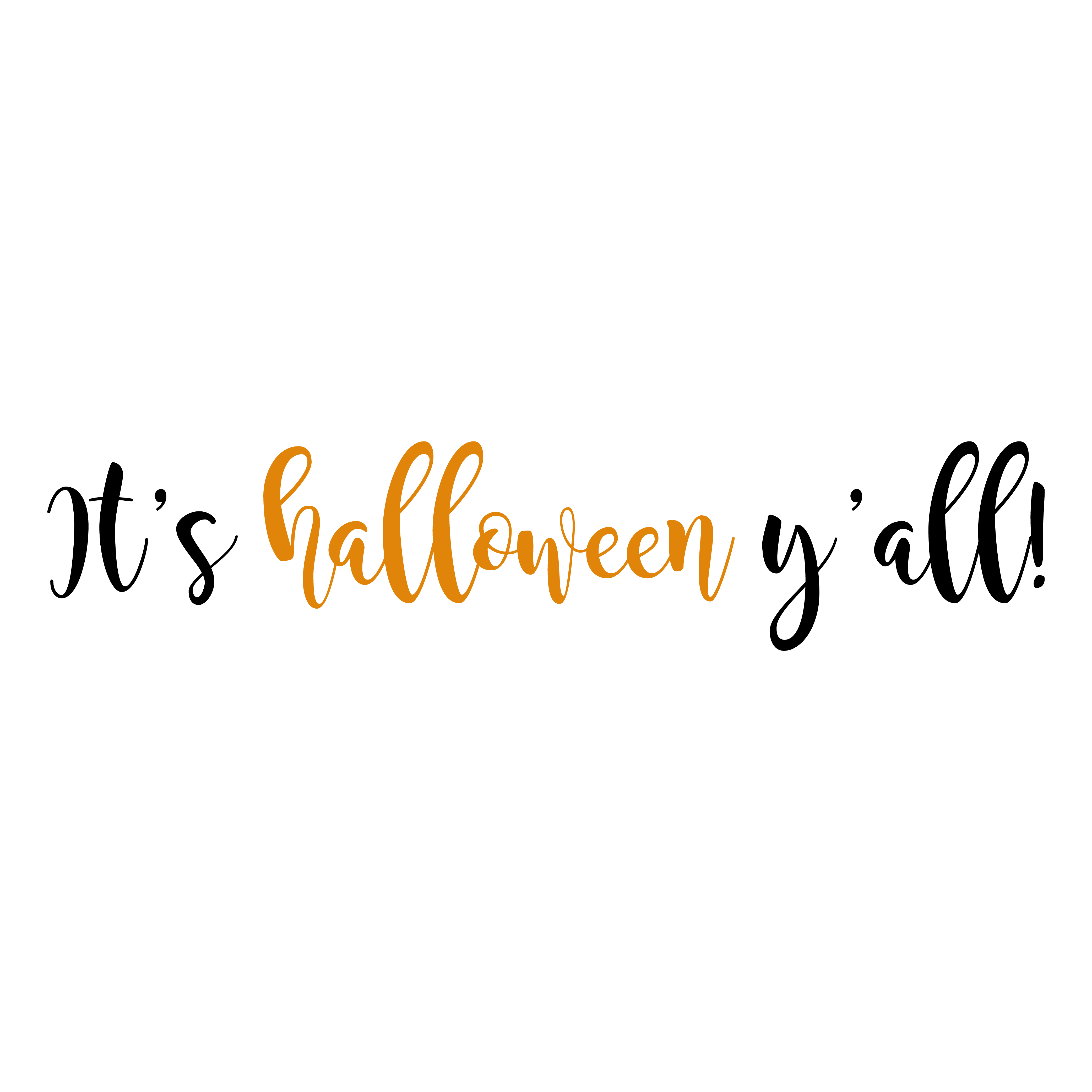 It S Halloween Y All free SVG cut file