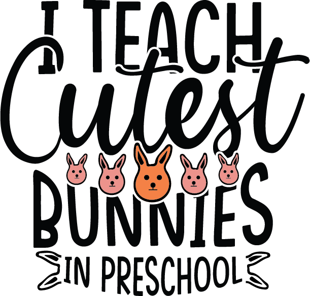 Iteach Cutest Bunnies In Preschool free SVG cut file