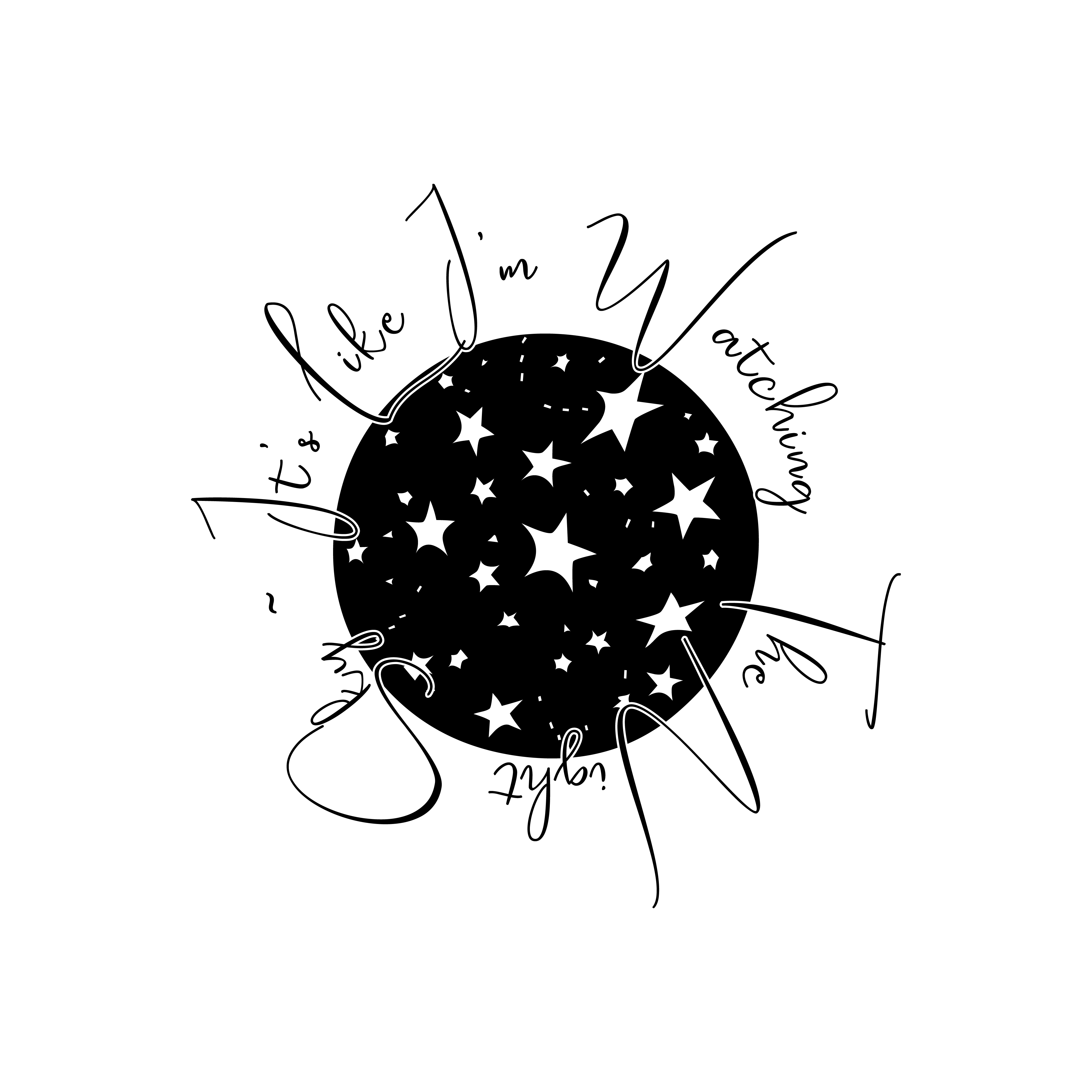 Its Like Im Watching The Night Sky free SVG cut file