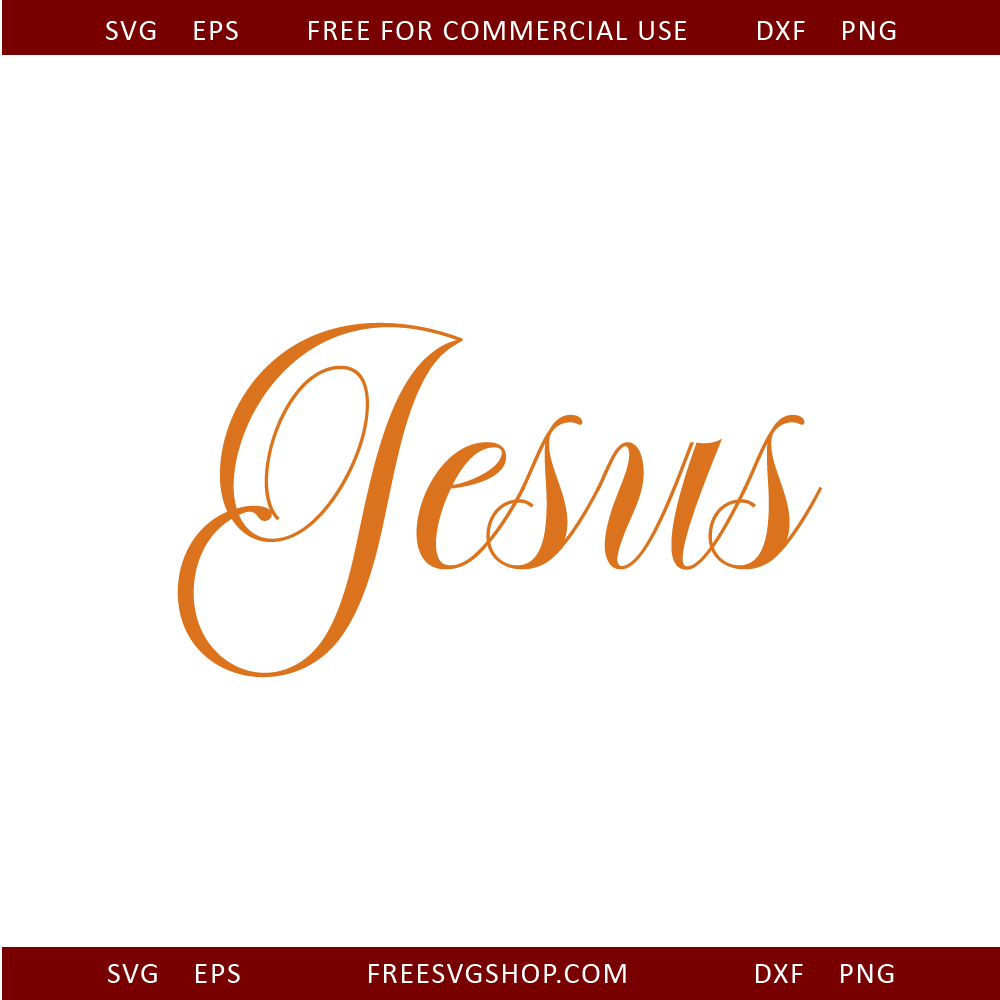 Jesus free SVG cut file