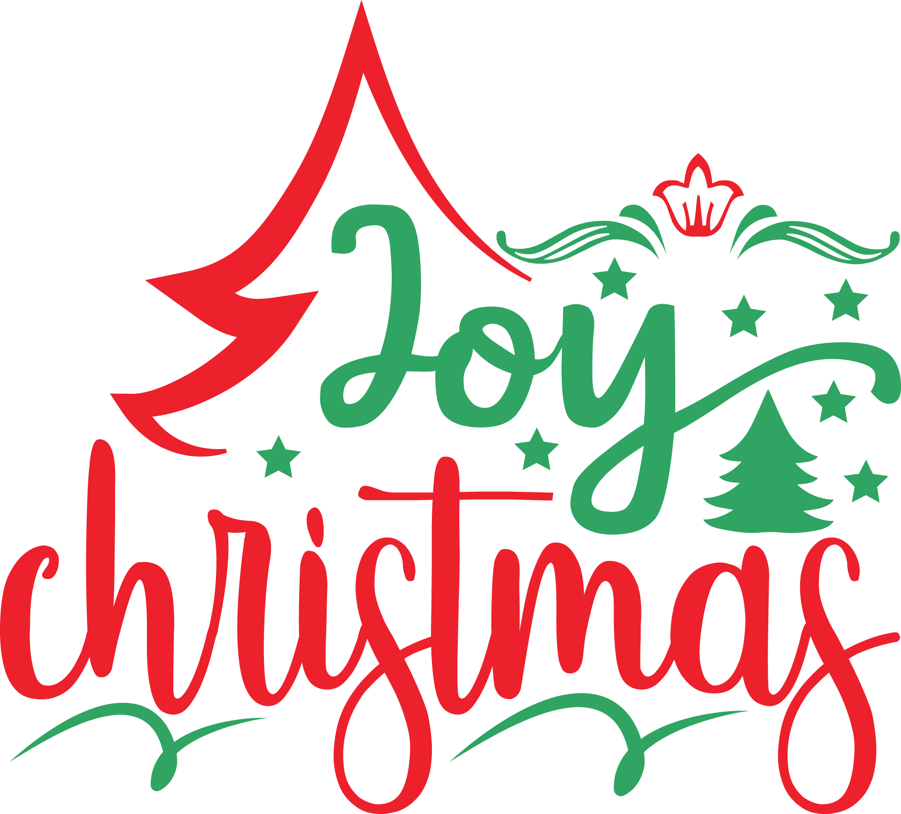 Joy Christmas free SVG cut file