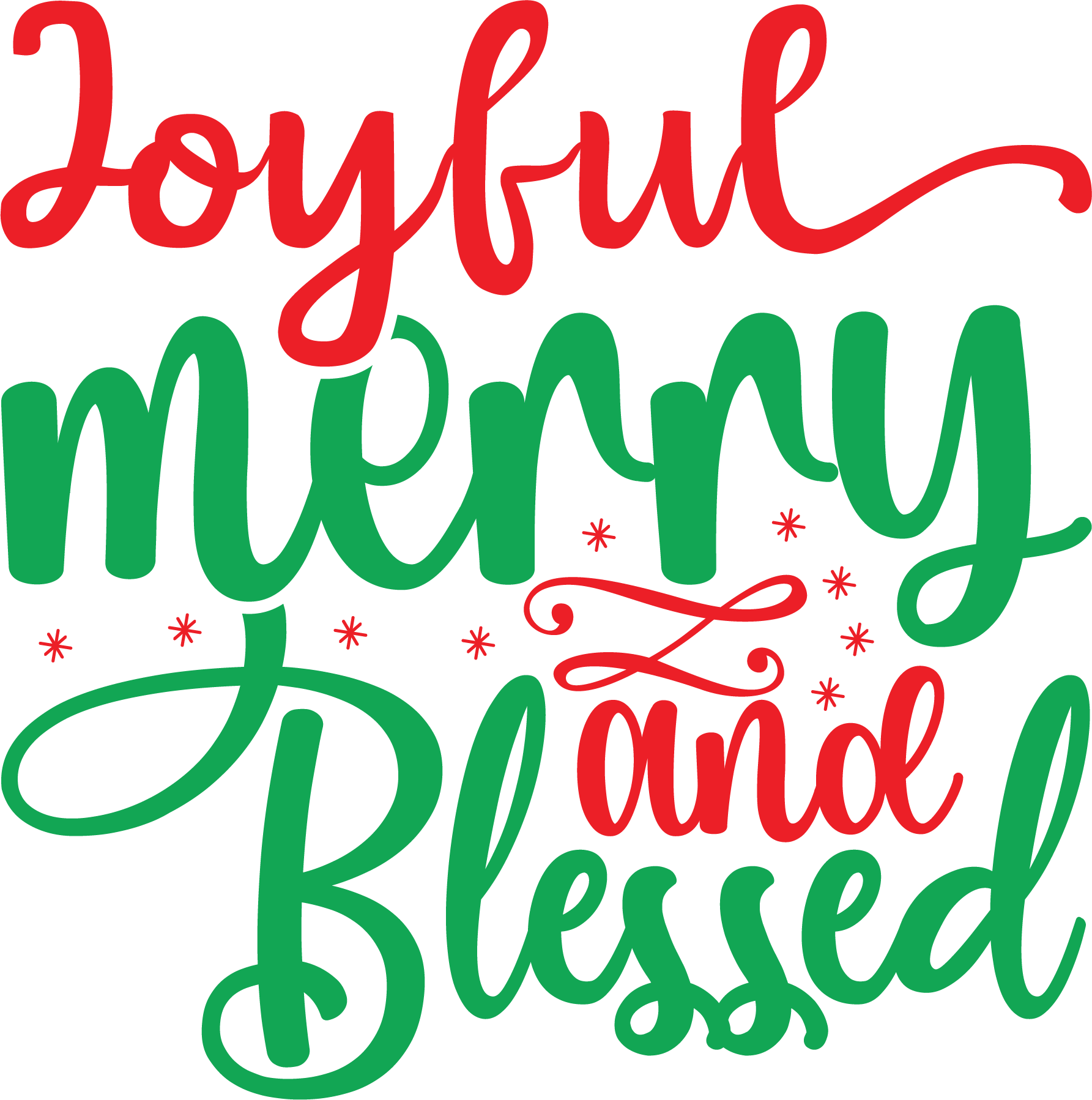 Joyful Merry and Blessed free SVG cut file