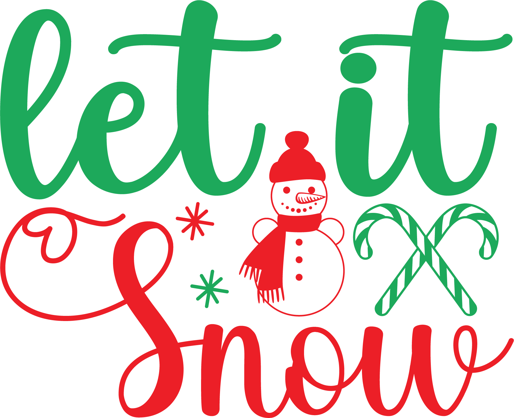 Let it Snow free SVG cut file