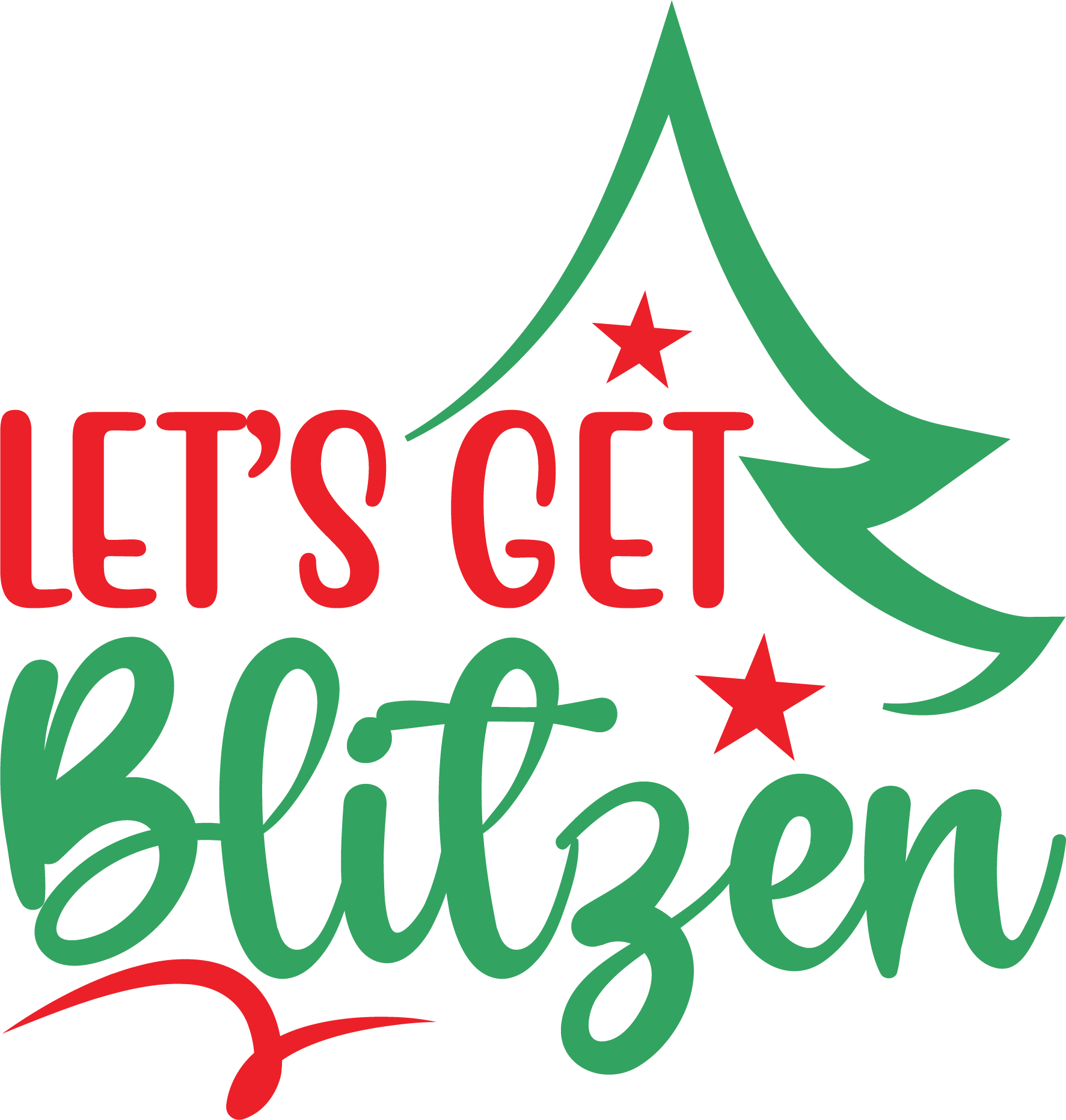 Let’s Get Blitzen free SVG cut file