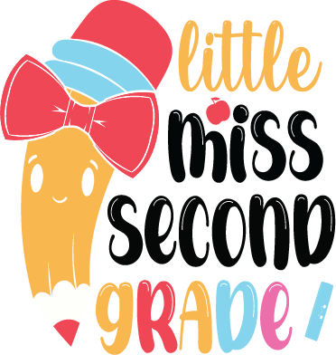 Litle Miss Grade Second free SVG cut file