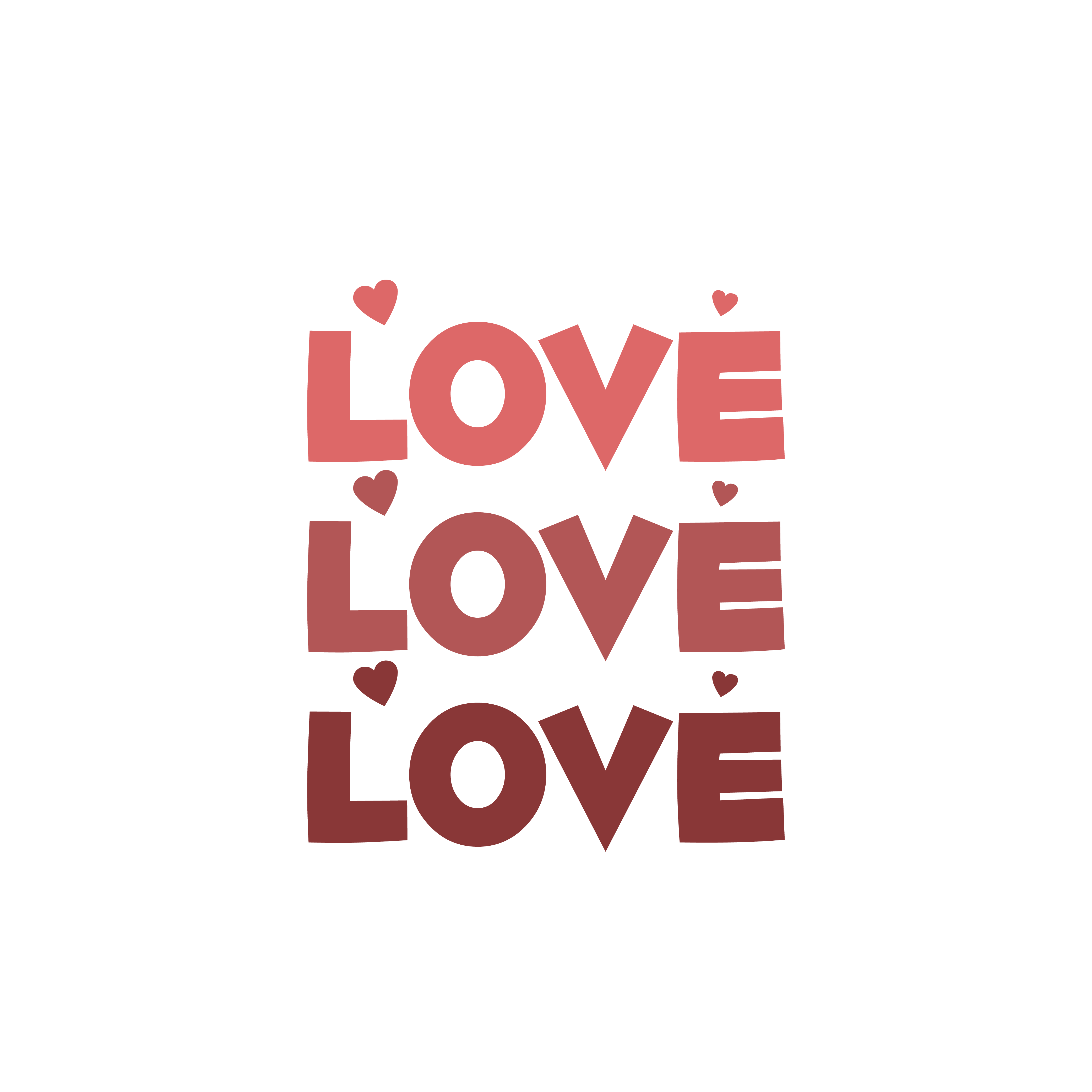 Love Love Love free SVG cut file