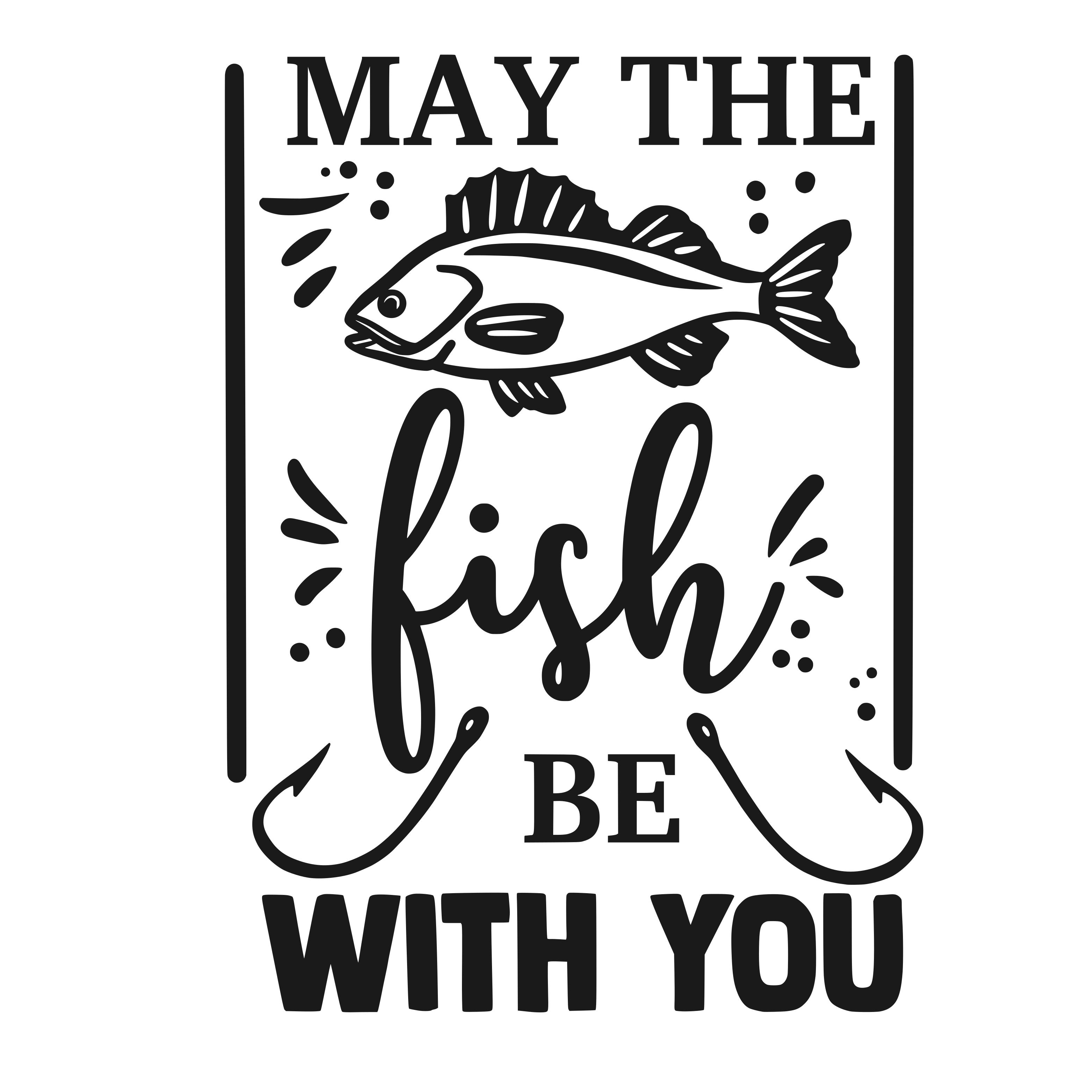 May The Fish Be With You free SVG cut file