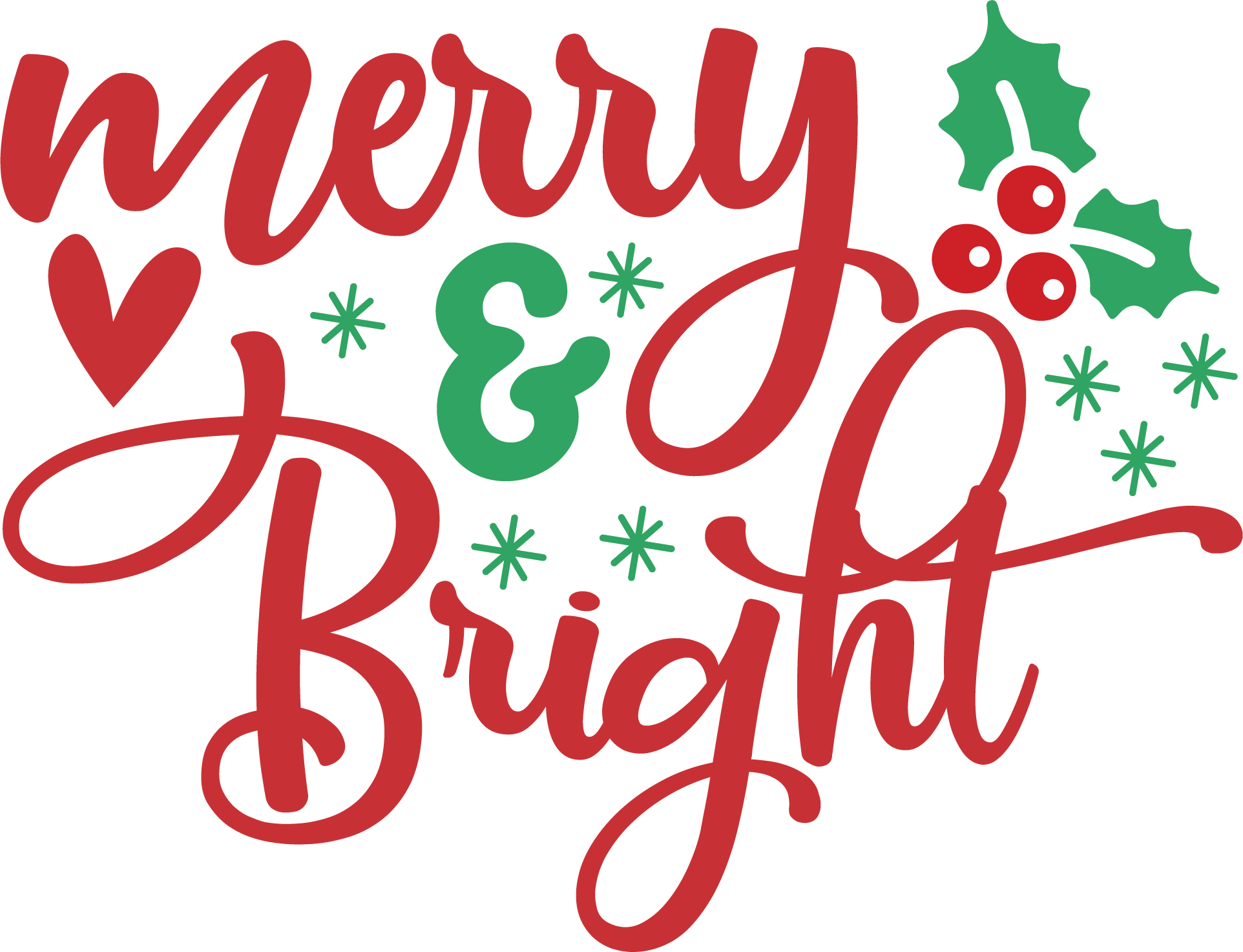 Merry Bright free SVG cut file