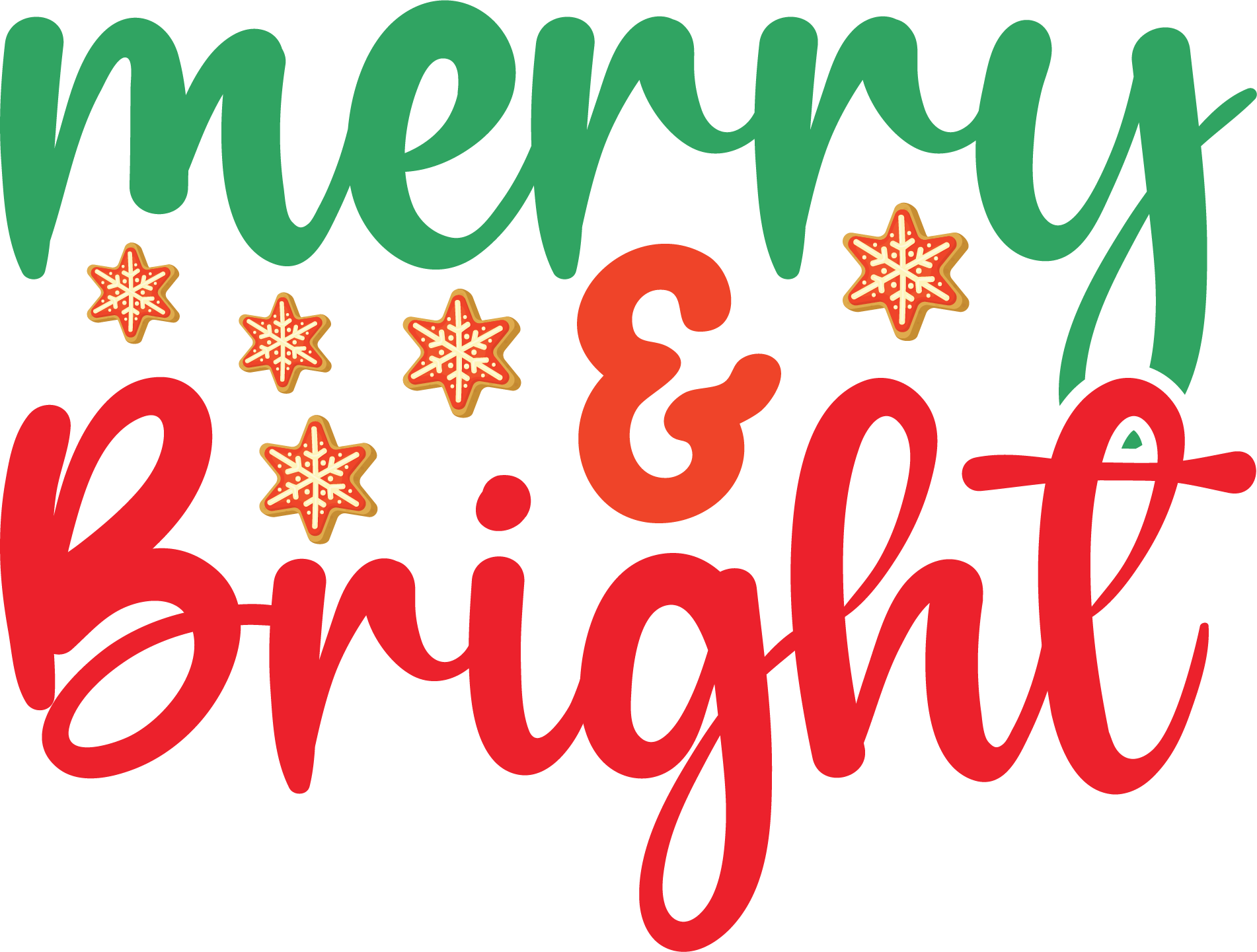 Merry Bright free SVG cut file
