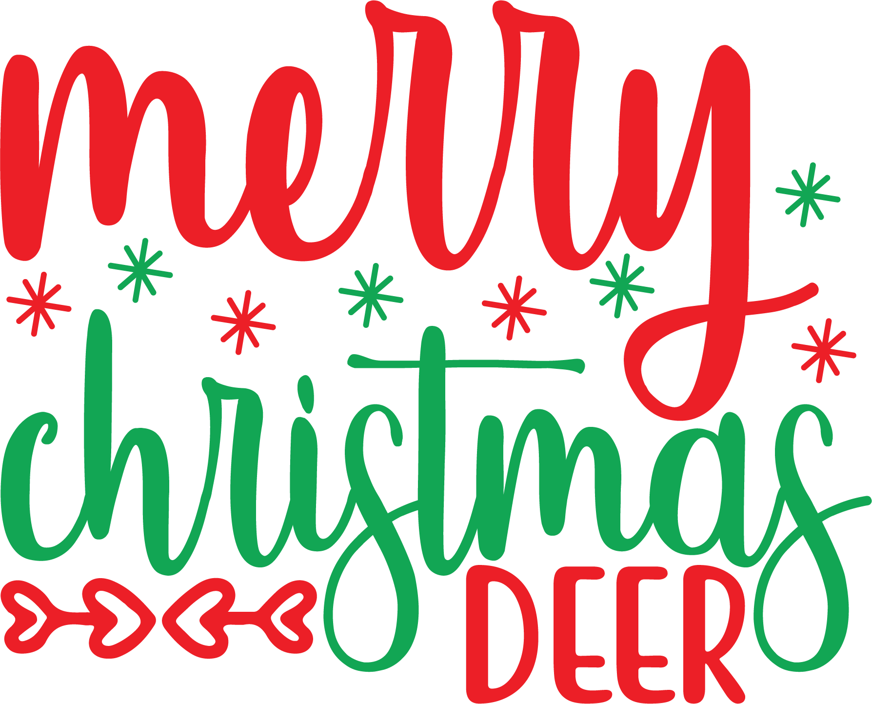 Merry Christmas Deer free SVG cut file