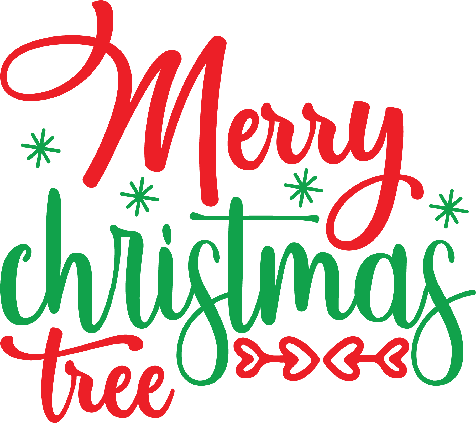 Merry Christmas Tree free SVG cut file