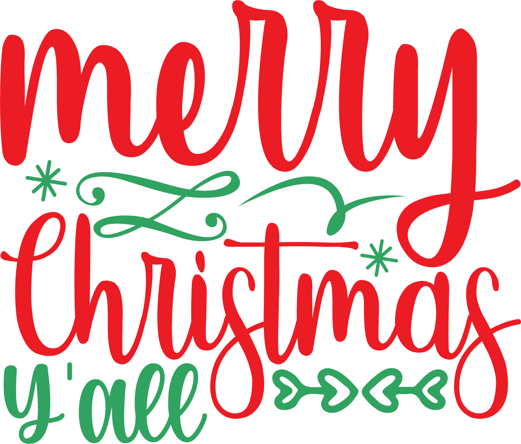 Merry Christmas Y’all free SVG cut file