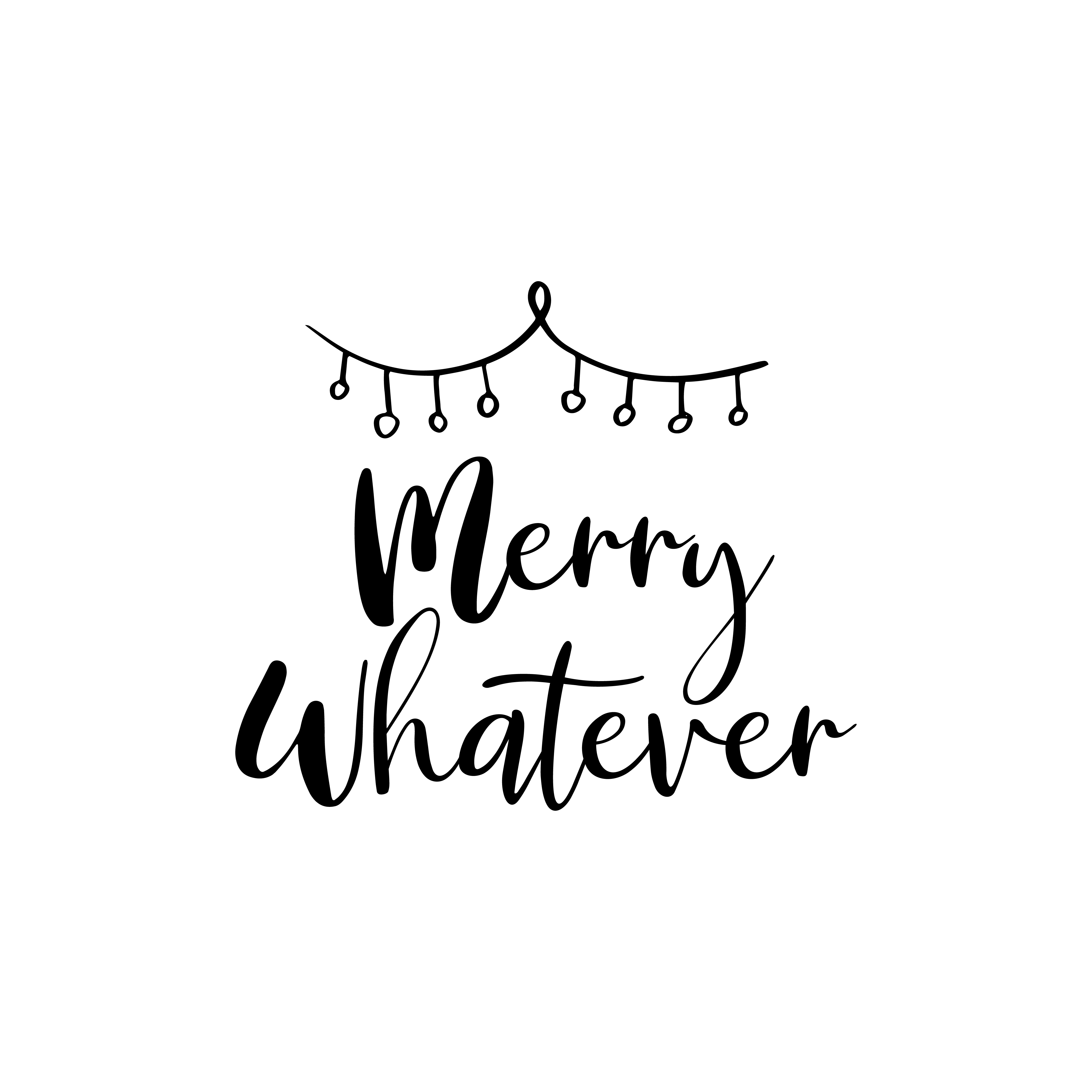 Merry Whatever free SVG cut file