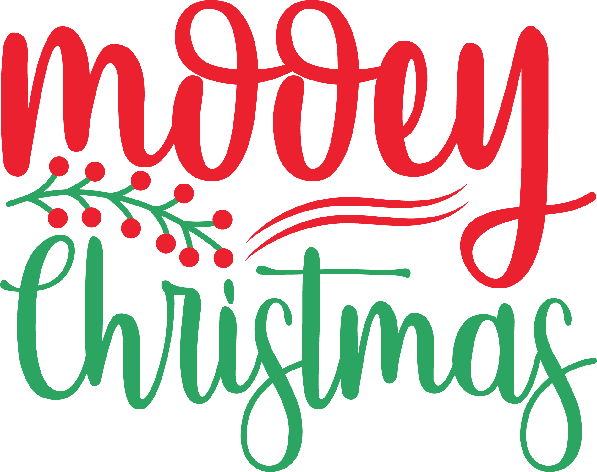 Mooey Christmas free SVG cut file