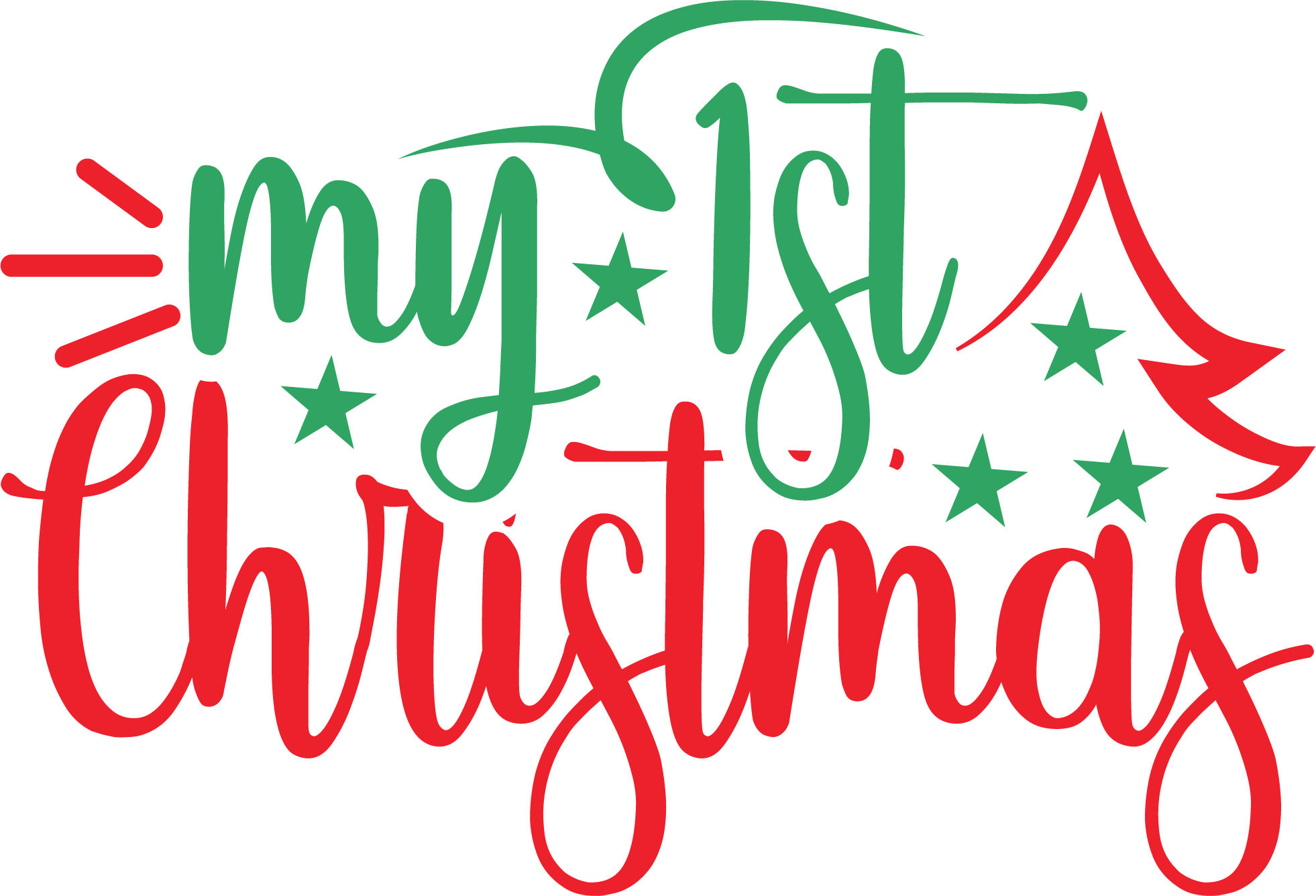 My 1st Christmas free SVG cut file