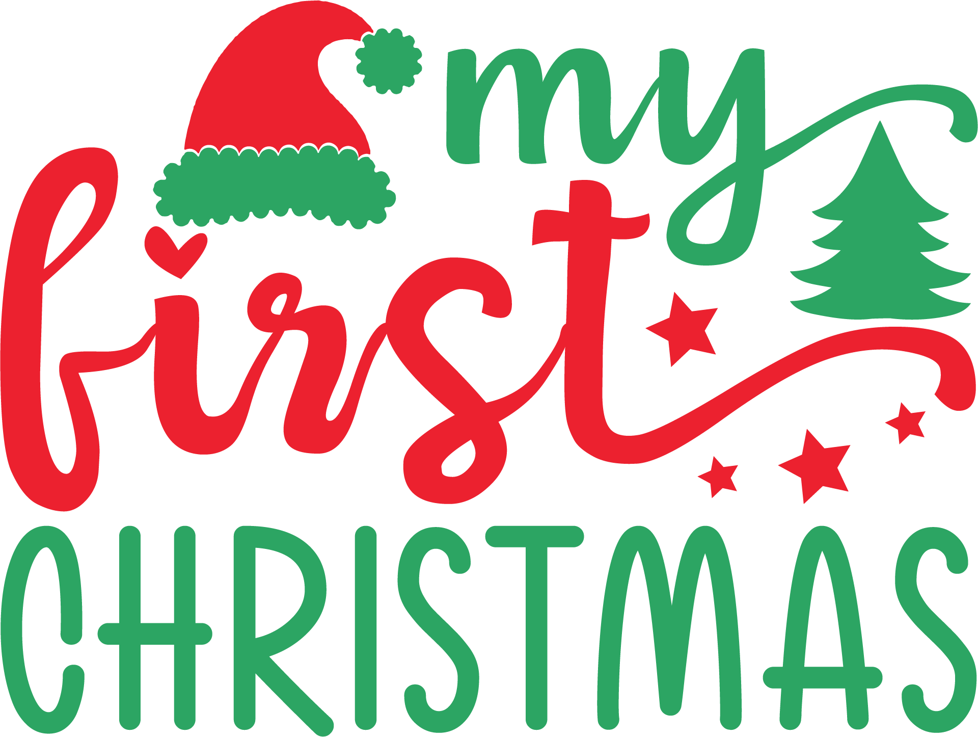 My First Christmas free SVG cut file