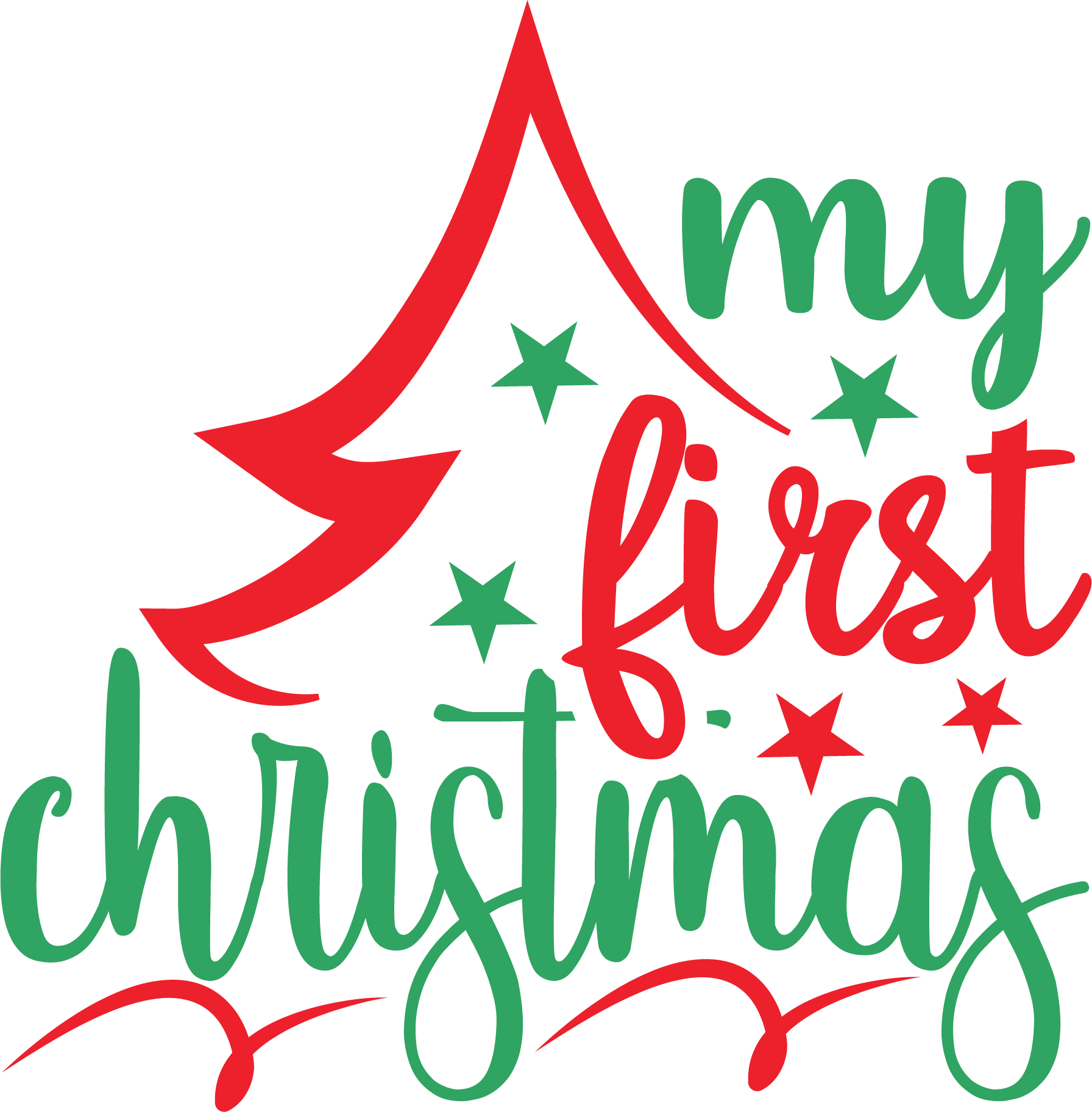 My First Christmas free SVG cut file