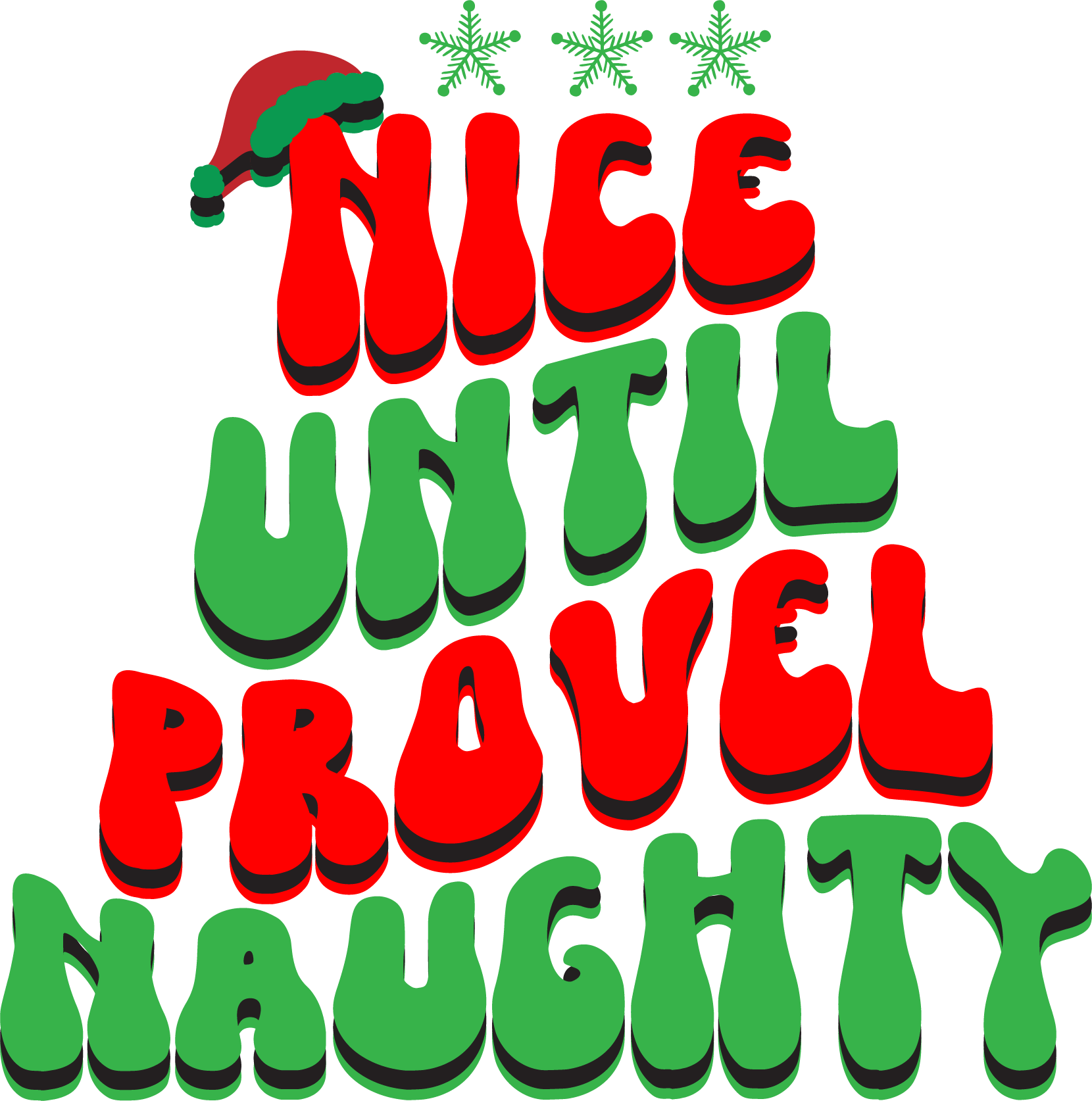 Nice Until Provel Naughty free SVG cut file